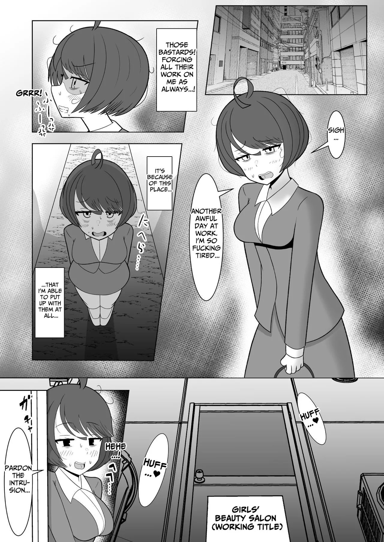 The Girls' Beauty Salon Where You Can Grow One ~Exploitative Company Drone Becomes An Ejaculation Junky~ page 3