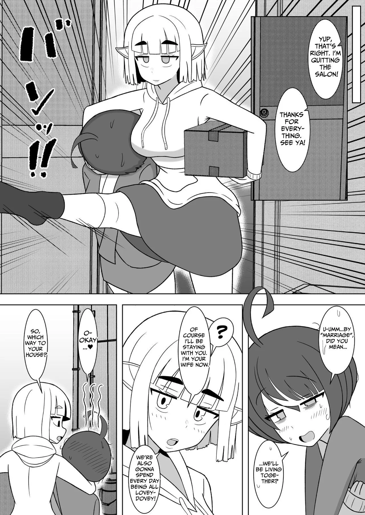 The Girls' Beauty Salon Where You Can Grow One ~Exploitative Company Drone Becomes An Ejaculation Junky~ page 34