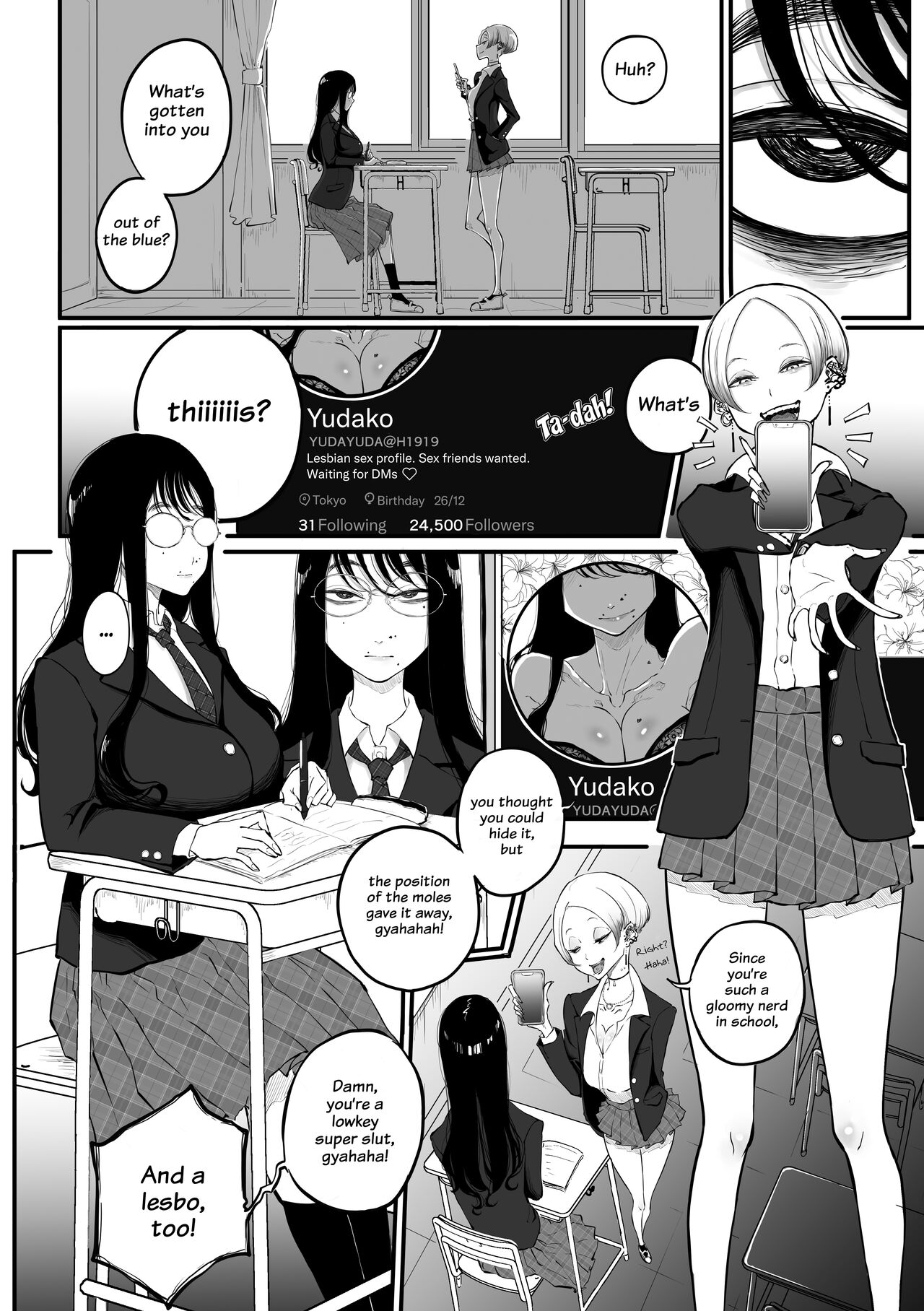 The Gyaru Who Mocked a Nerd After Discovering her Secret Account page 2