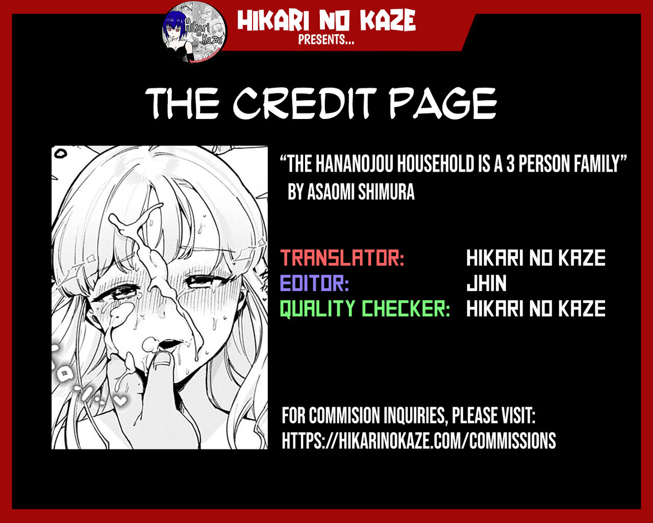 The Hananojou household is a 3 person family page 21