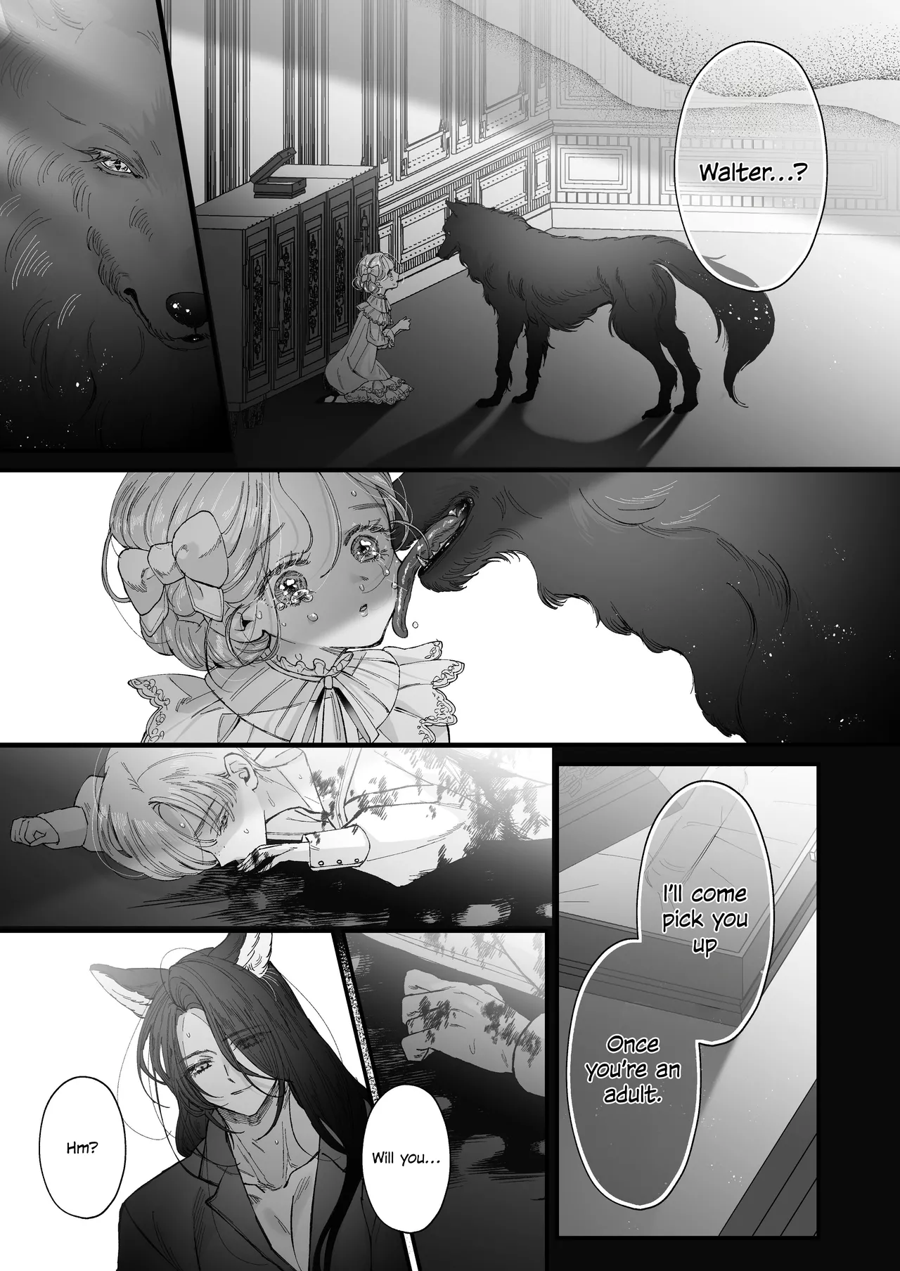 The howling wolf never forgets its promise. page 99