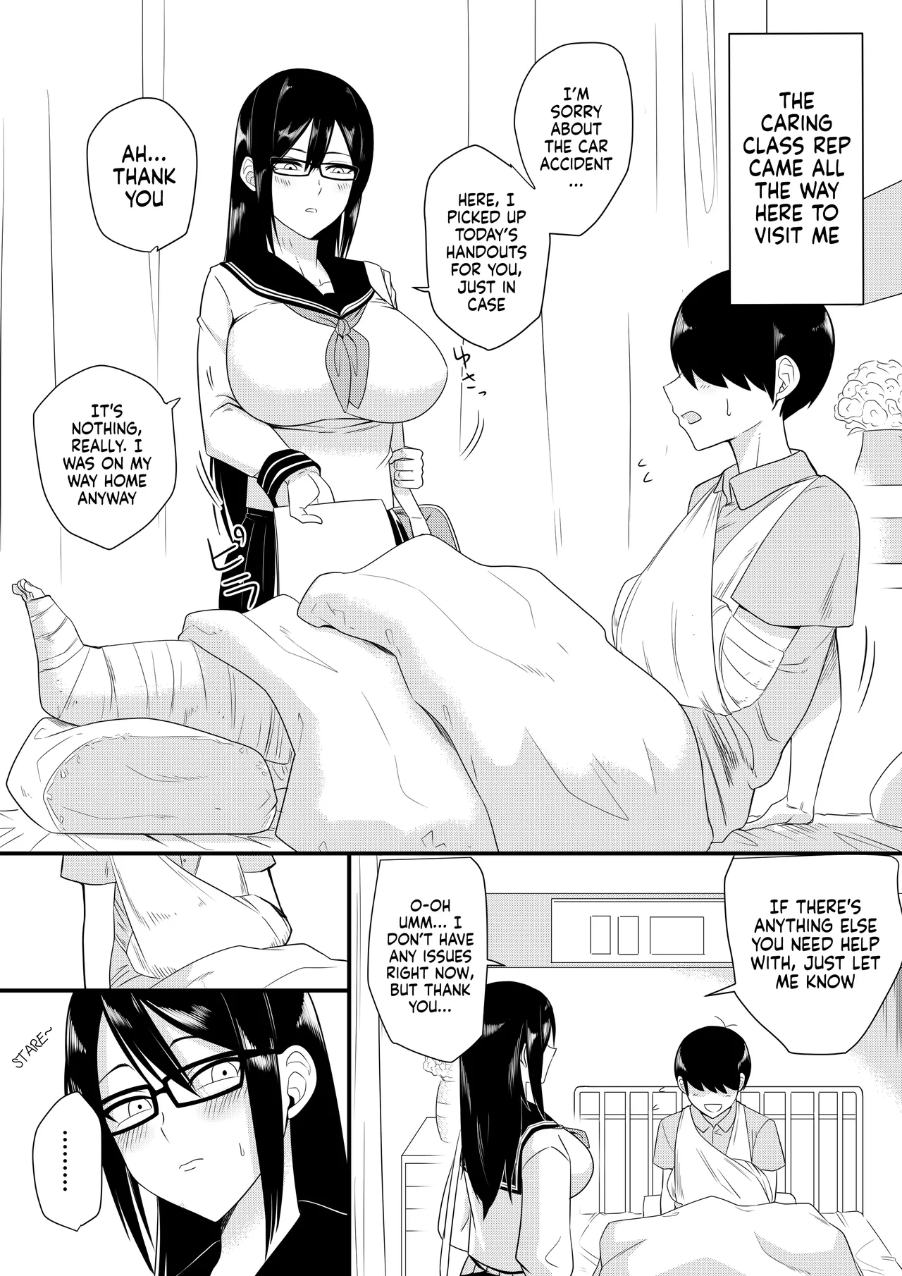 The Kind and Caring Busty Class Rep Ch.1-10 page 1