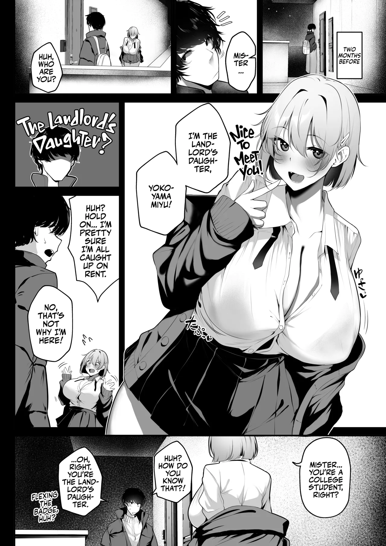 The Landlord's Big-Tittied Gyaru Daughter Lets me have Sex in Exchange for Private Lessons! page 4