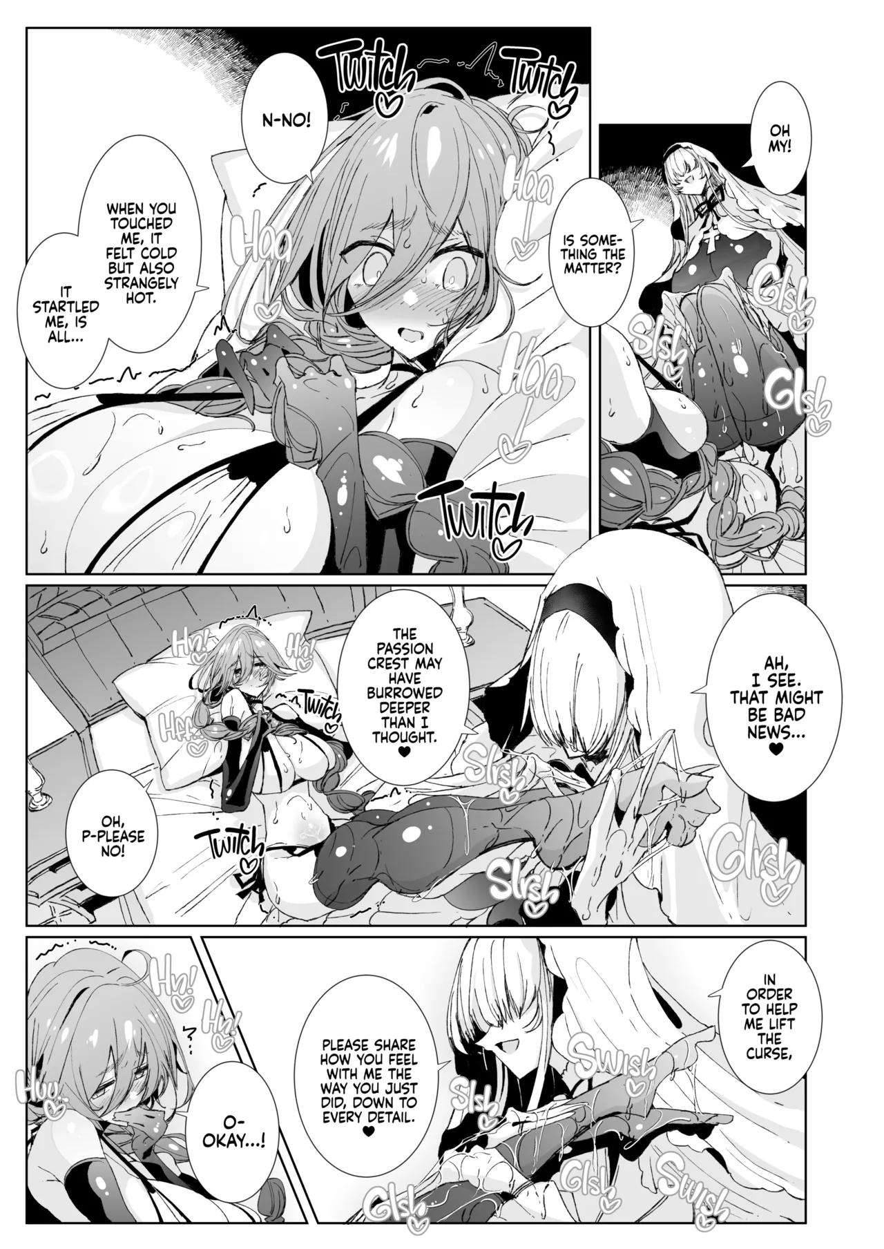 The Marked Oblivious Princess Knight and the Succubus Sister's All-You-Can-Eat Lesbian Oil Massage page 12