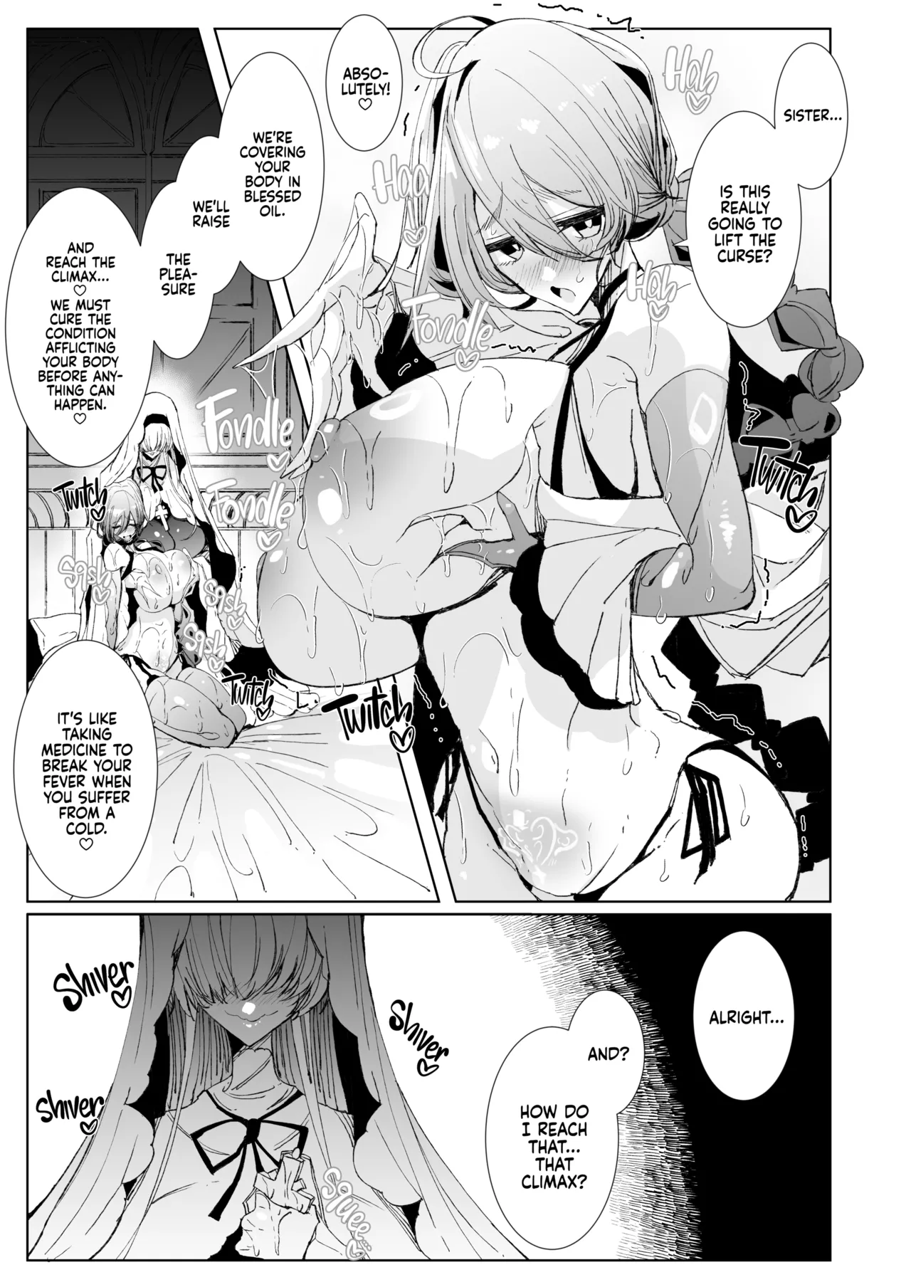 The Marked Oblivious Princess Knight and the Succubus Sister's All-You-Can-Eat Lesbian Oil Massage page 18