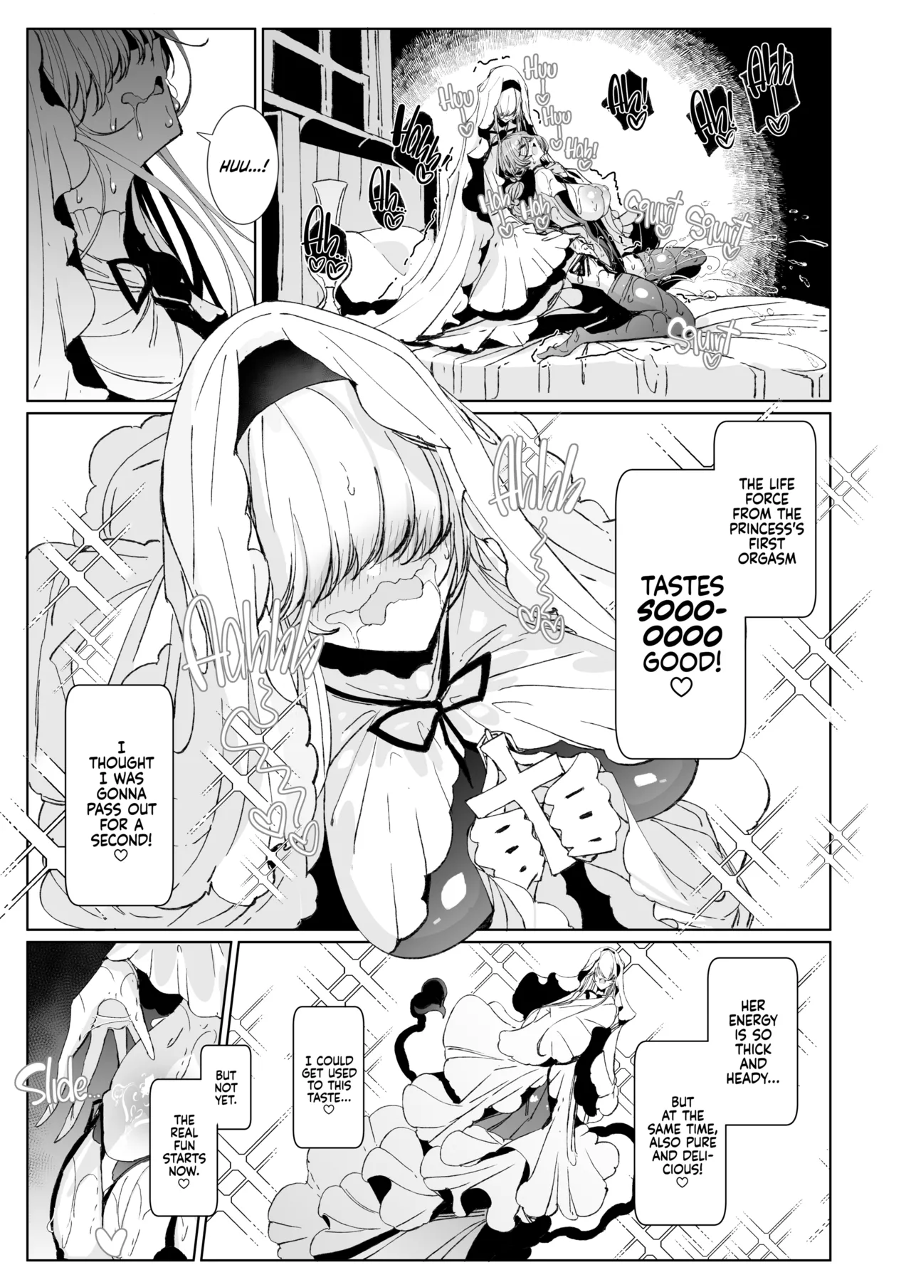 The Marked Oblivious Princess Knight and the Succubus Sister's All-You-Can-Eat Lesbian Oil Massage page 34
