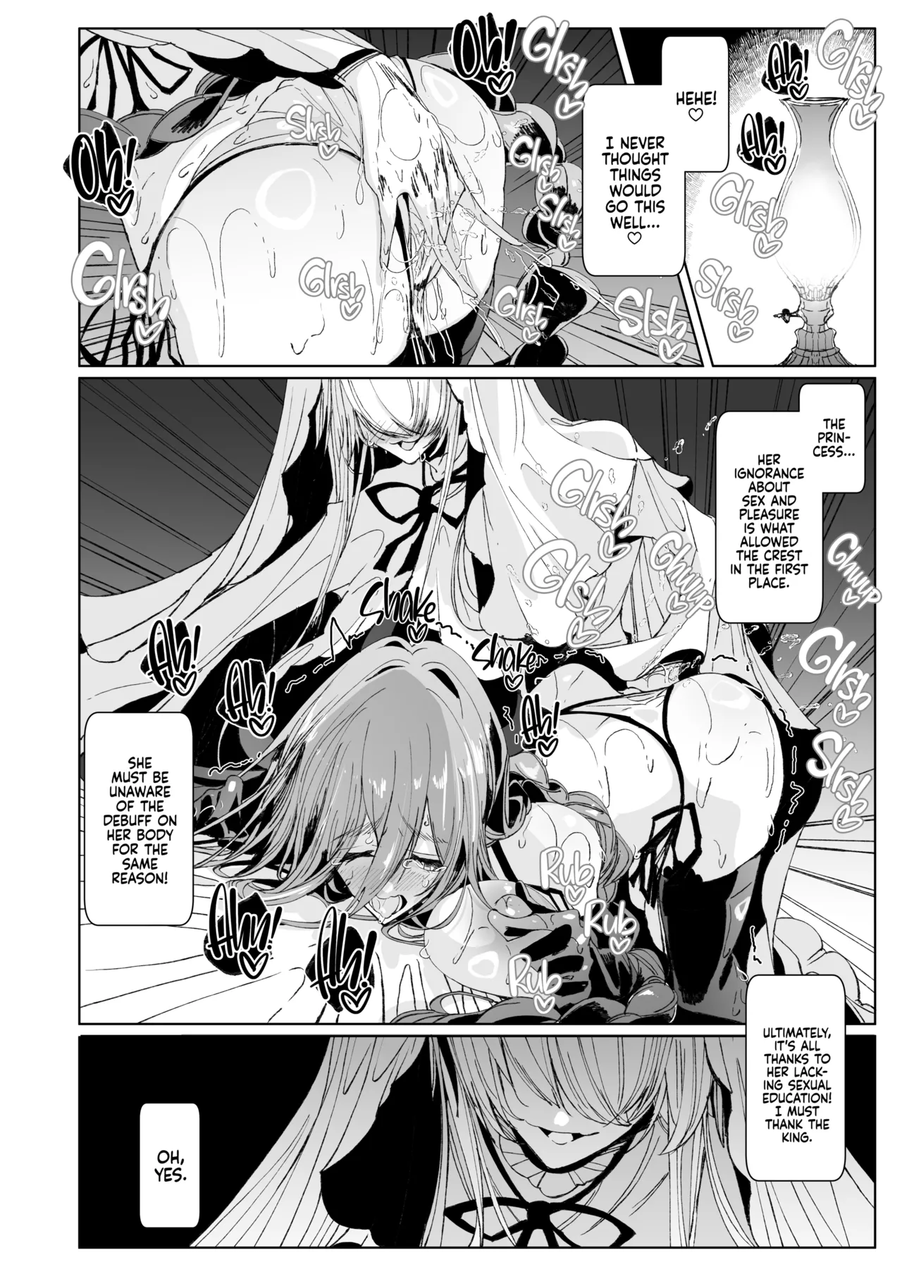 The Marked Oblivious Princess Knight and the Succubus Sister's All-You-Can-Eat Lesbian Oil Massage page 43