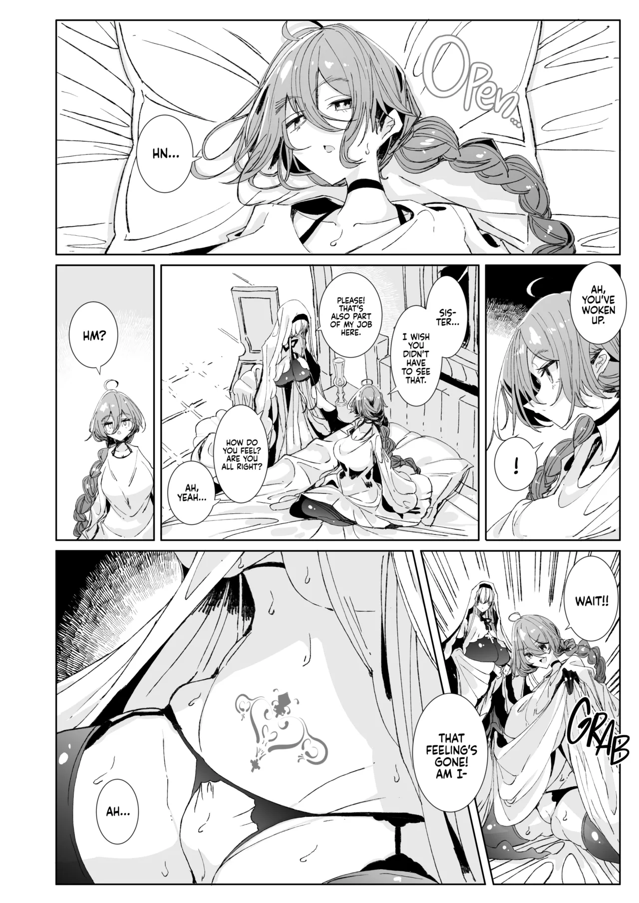 The Marked Oblivious Princess Knight and the Succubus Sister's All-You-Can-Eat Lesbian Oil Massage page 49