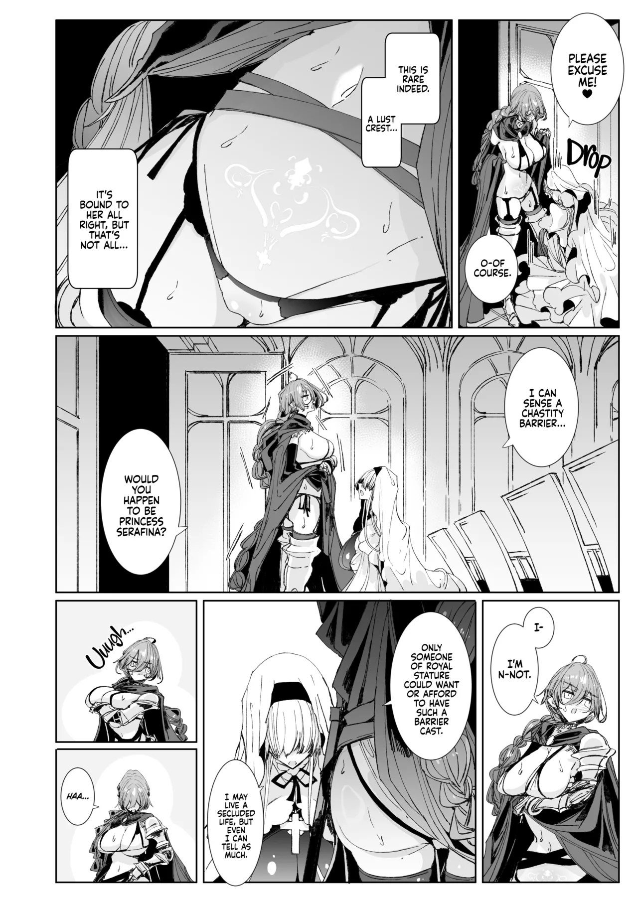 The Marked Oblivious Princess Knight and the Succubus Sister's All-You-Can-Eat Lesbian Oil Massage page 5