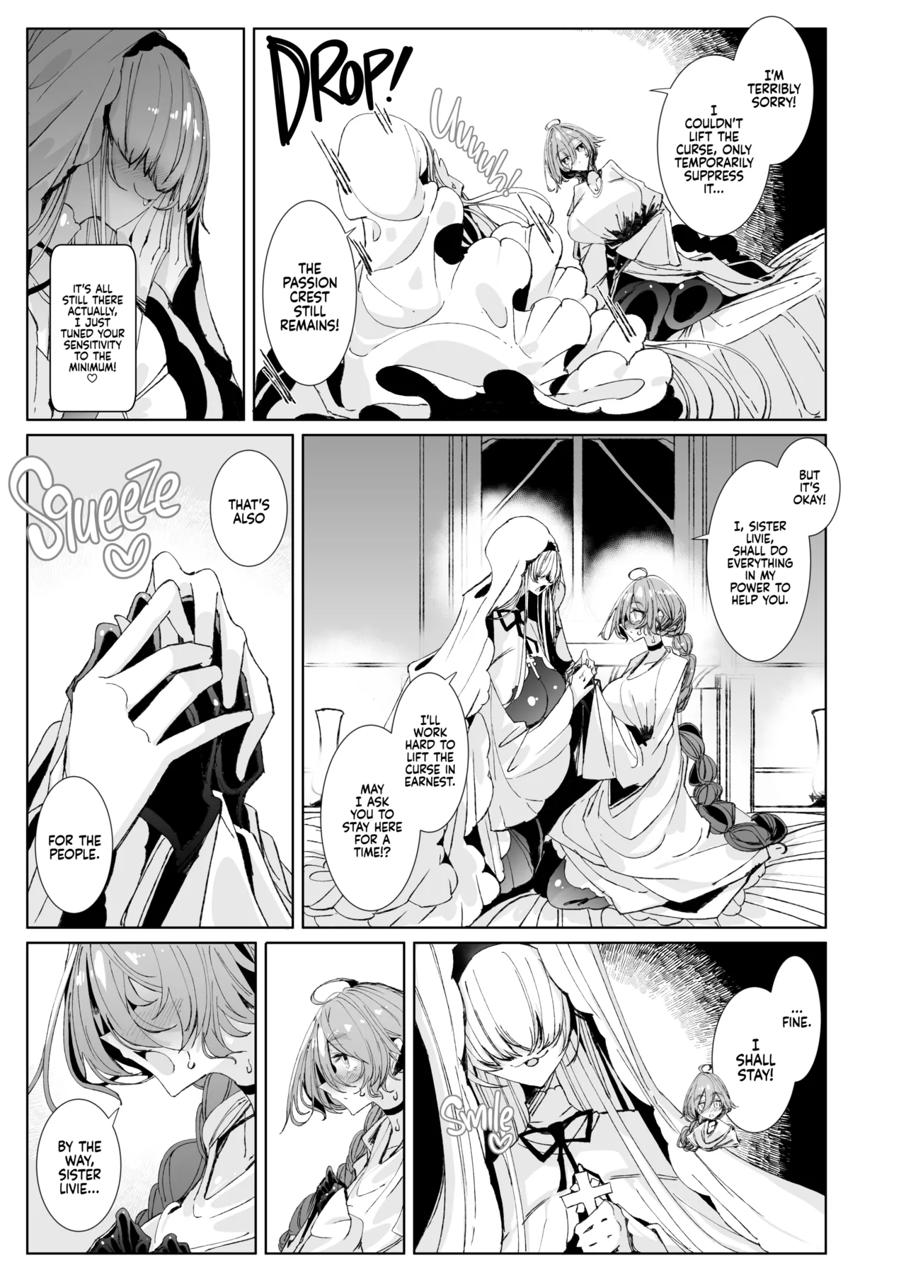 The Marked Oblivious Princess Knight and the Succubus Sister's All-You-Can-Eat Lesbian Oil Massage page 50