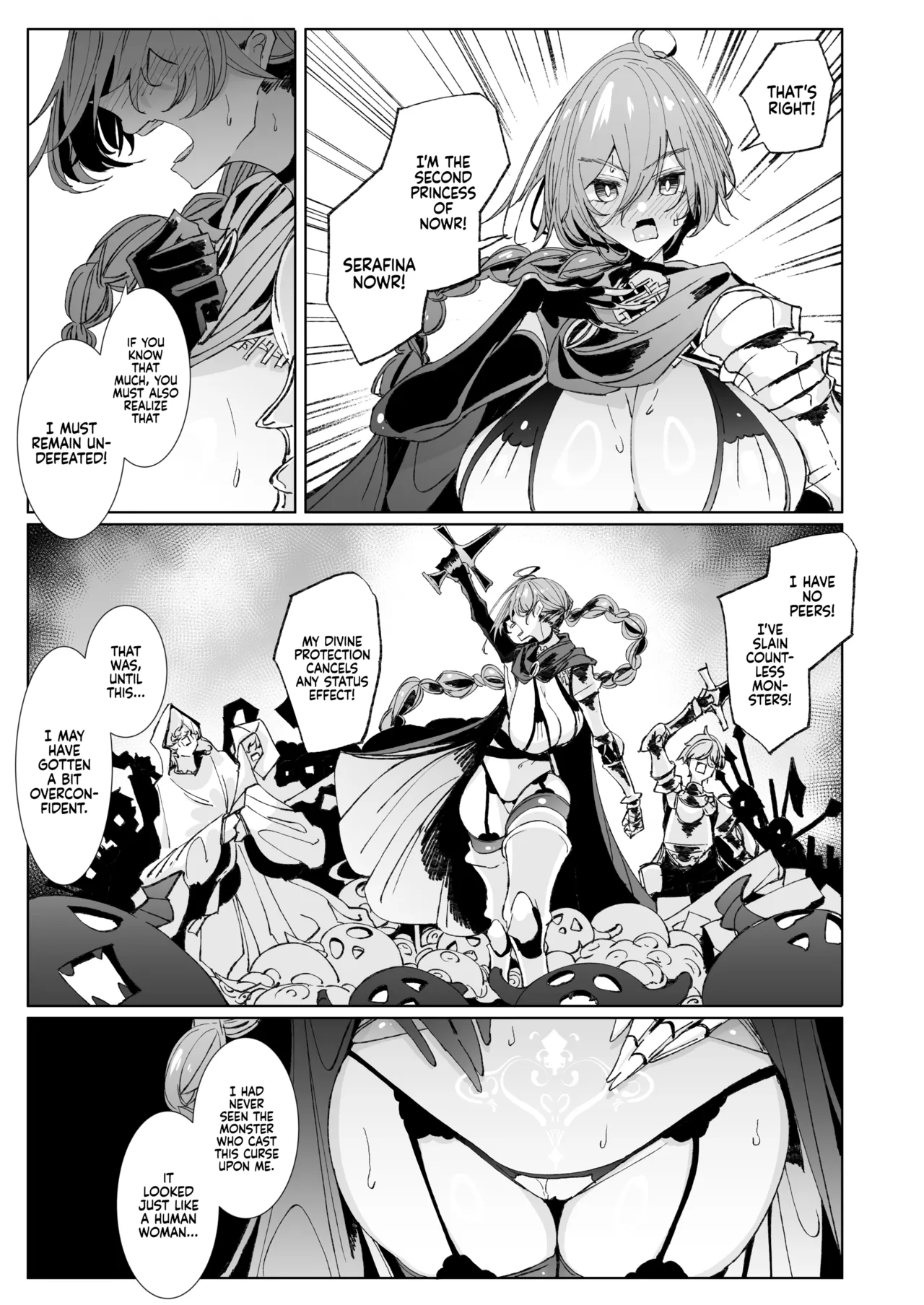 The Marked Oblivious Princess Knight and the Succubus Sister's All-You-Can-Eat Lesbian Oil Massage page 6