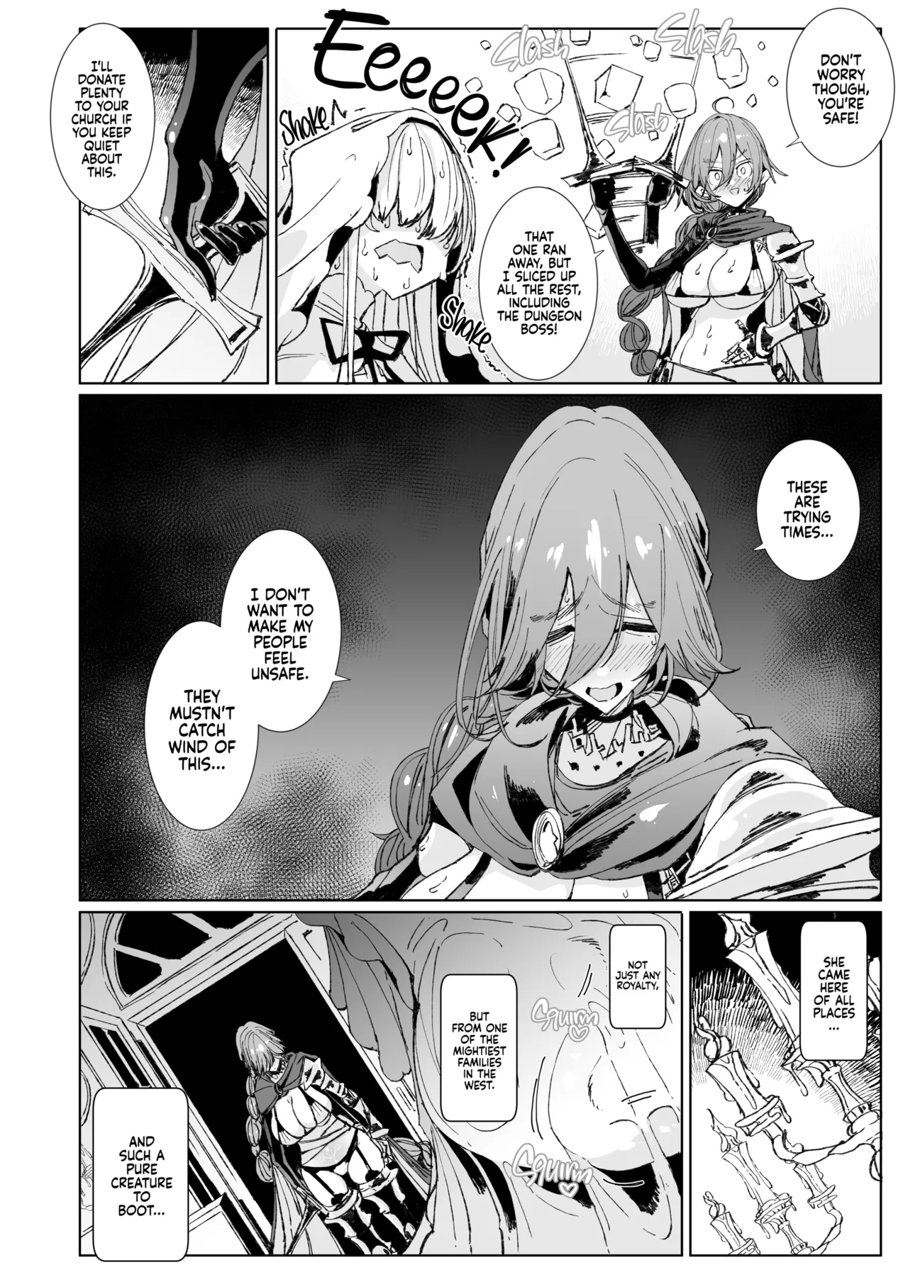 The Marked Oblivious Princess Knight and the Succubus Sister's All-You-Can-Eat Lesbian Oil Massage page 7