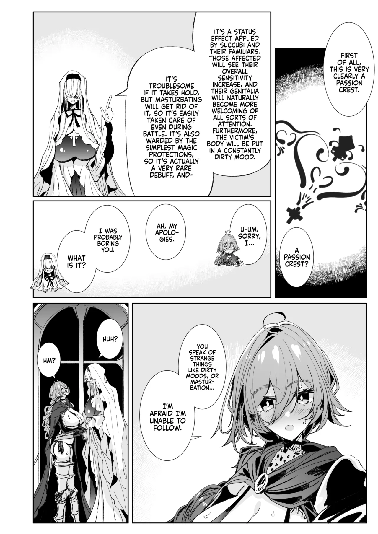 The Marked Oblivious Princess Knight and the Succubus Sister's All-You-Can-Eat Lesbian Oil Massage page 9