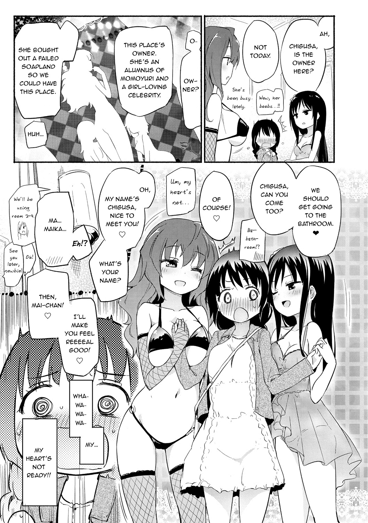 The Momoyuri Academy Secret Soapland Club R page 6