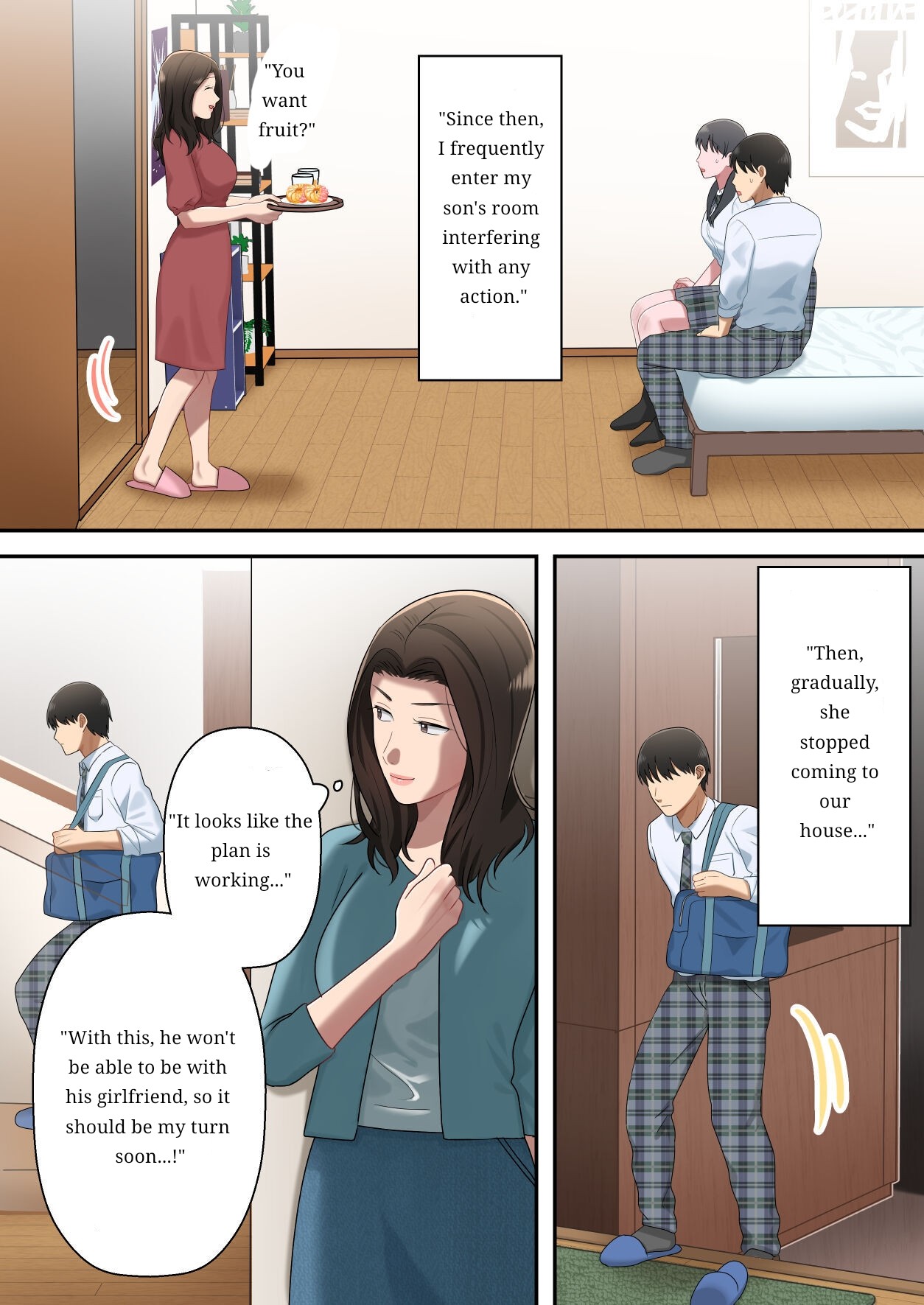 The mother who monopolizes her son. page 70