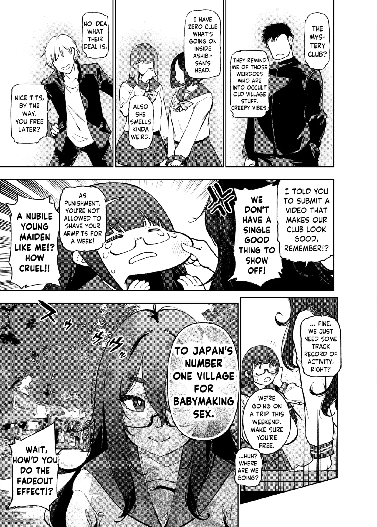 The Mystery Unravelers' Club: Breeding Orgy Field Report from the Fertility Hot Springs page 6