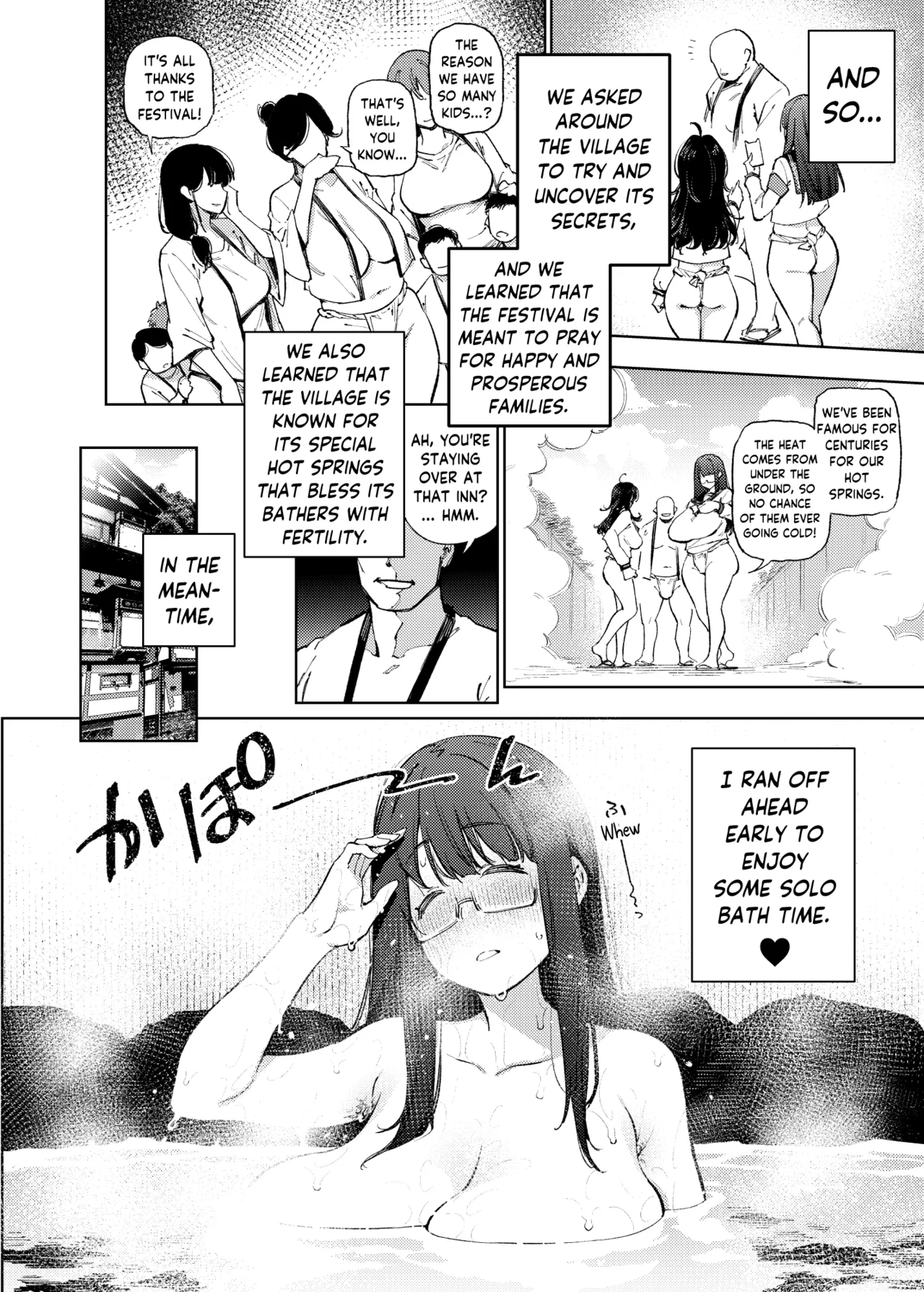 The Mystery Unravelers' Club: Breeding Orgy Field Report from the Fertility Hot Springs page 9