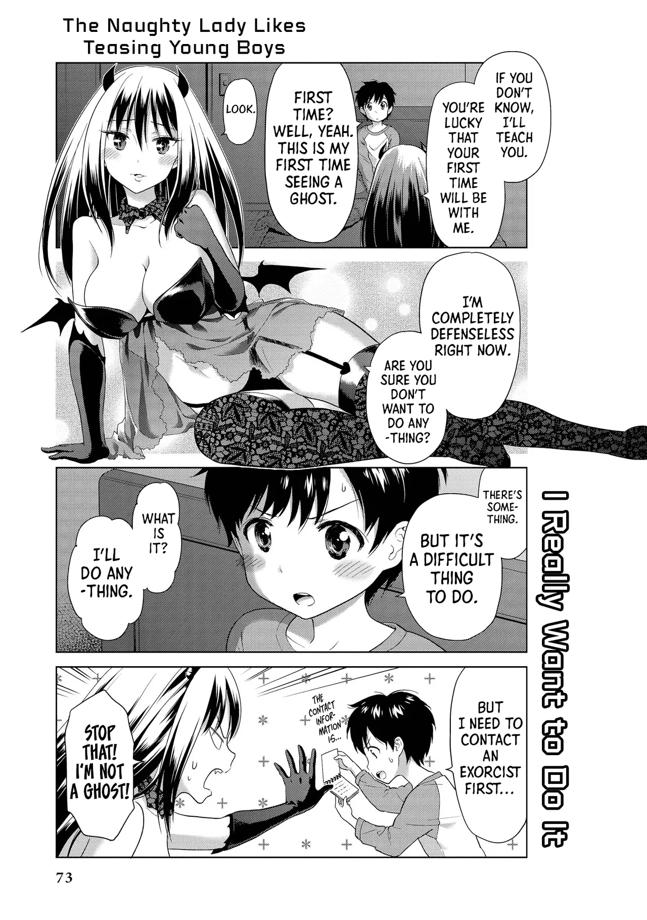 The Naughty Lady Likes Teasing Young Boys page 73