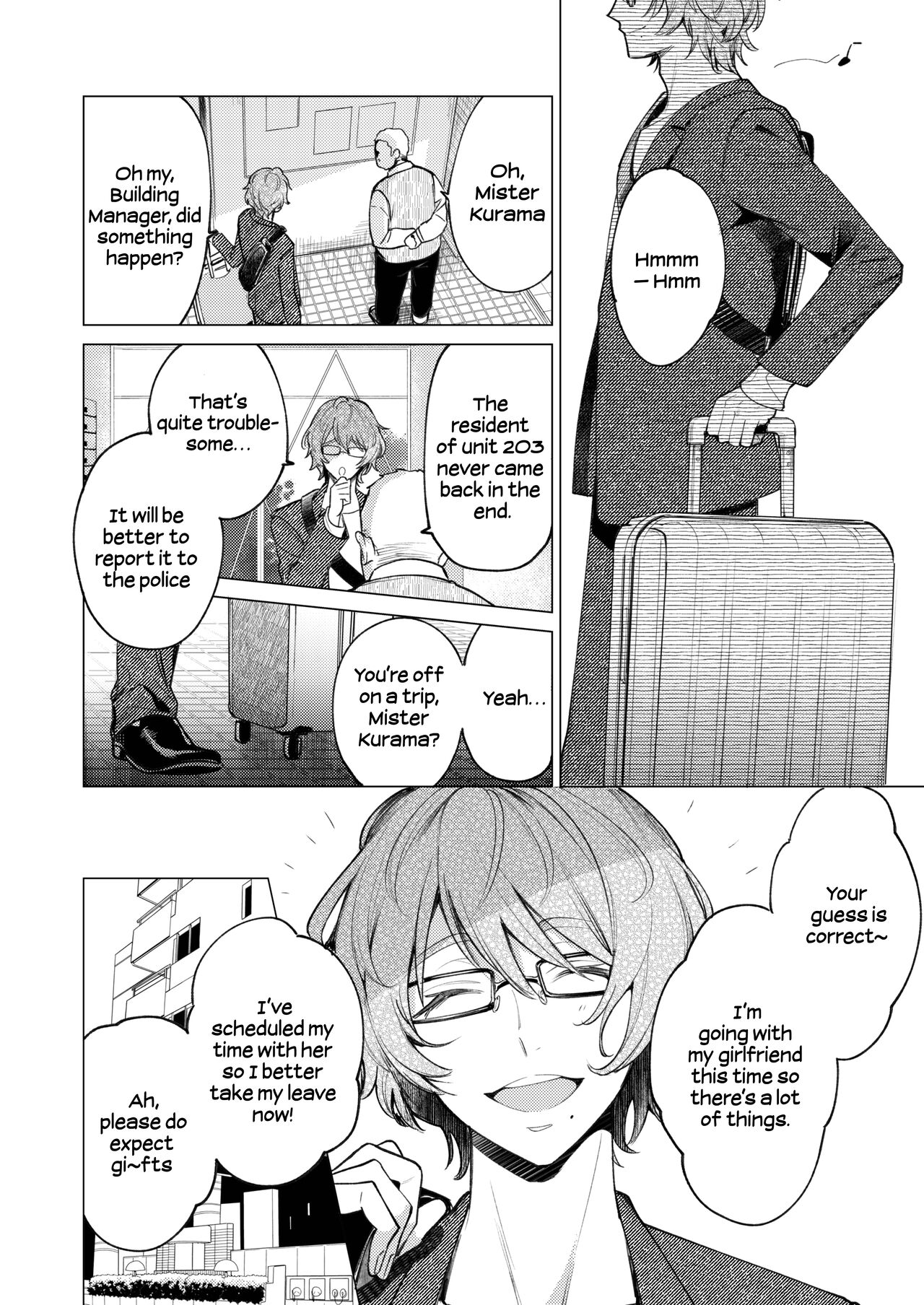 The Neighbor in Room 203 Disappeared Leaving a Key Behind. page 77