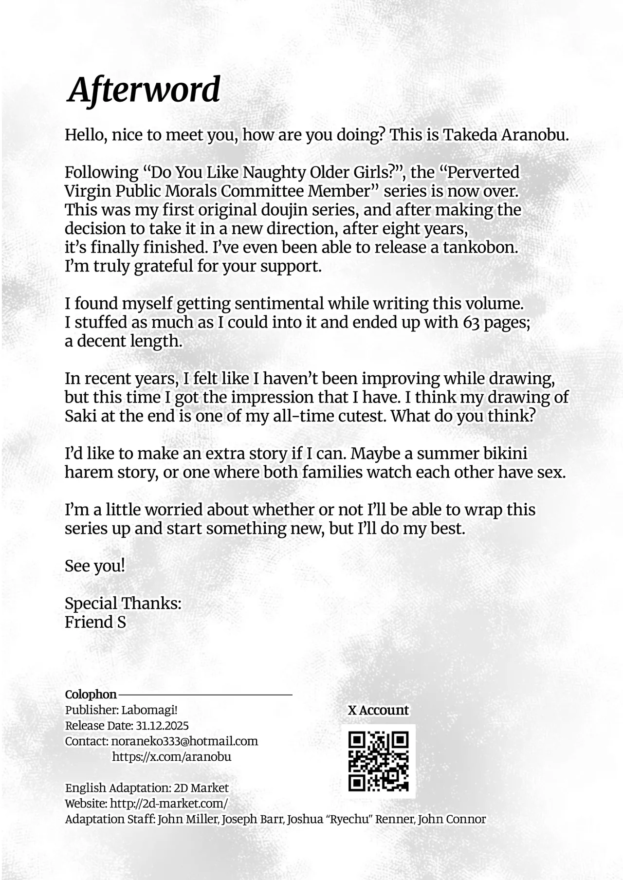 The Perverted Virgin Public Morals Committee Member’s Secret Naughty Request 9 page 66