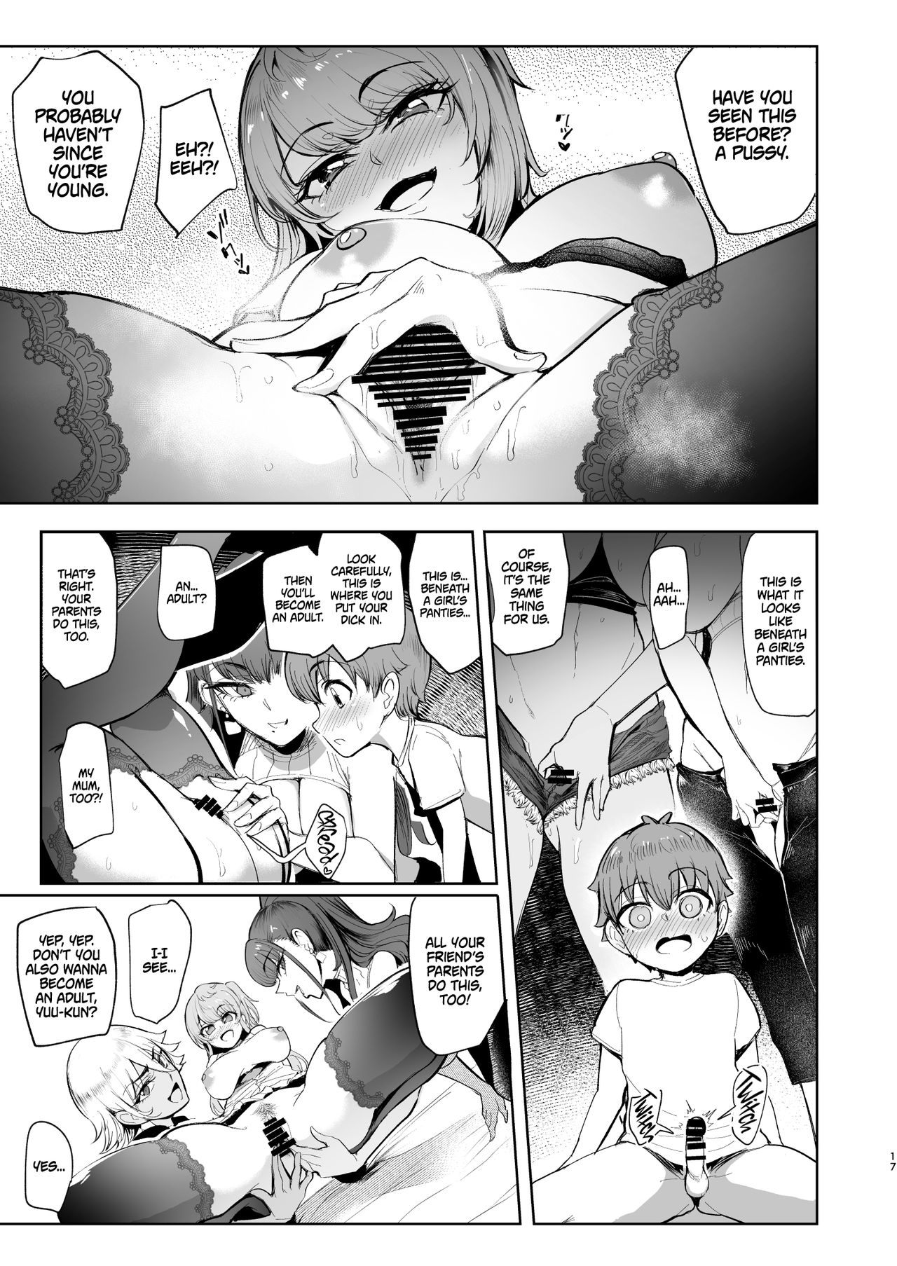 The Place I Stayed Over at Belonged to Perverted Gyaru Onee-chans page 16