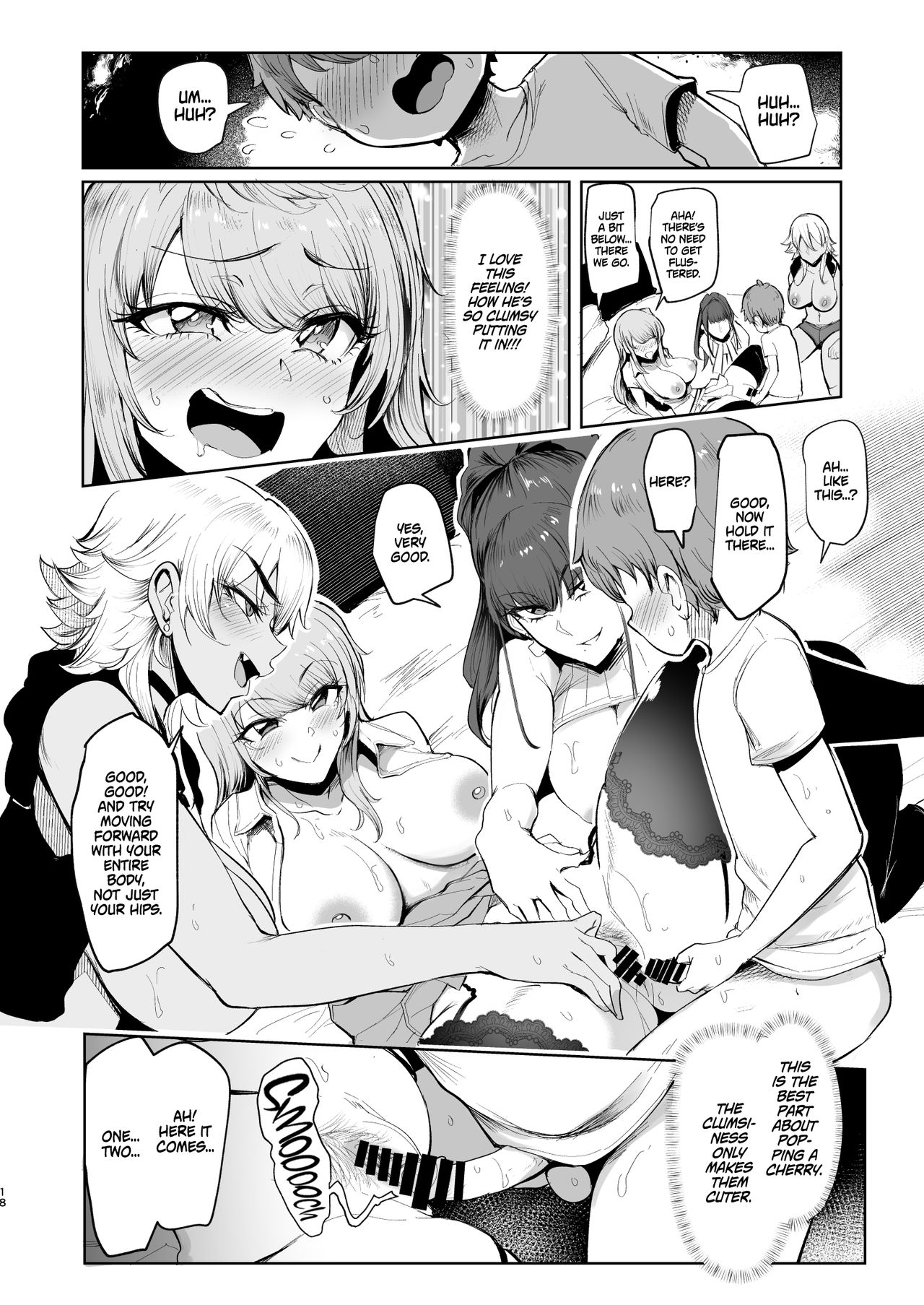 The Place I Stayed Over at Belonged to Perverted Gyaru Onee-chans page 17