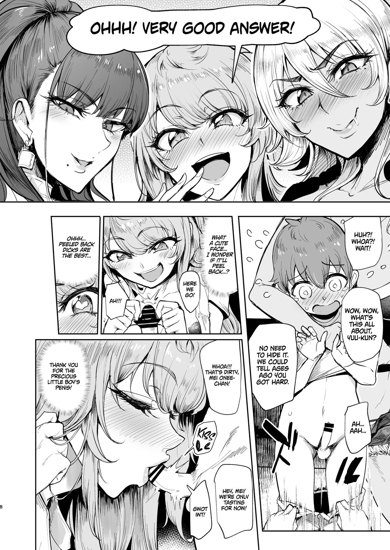 The Place I Stayed Over at Belonged to Perverted Gyaru Onee-chans page 7