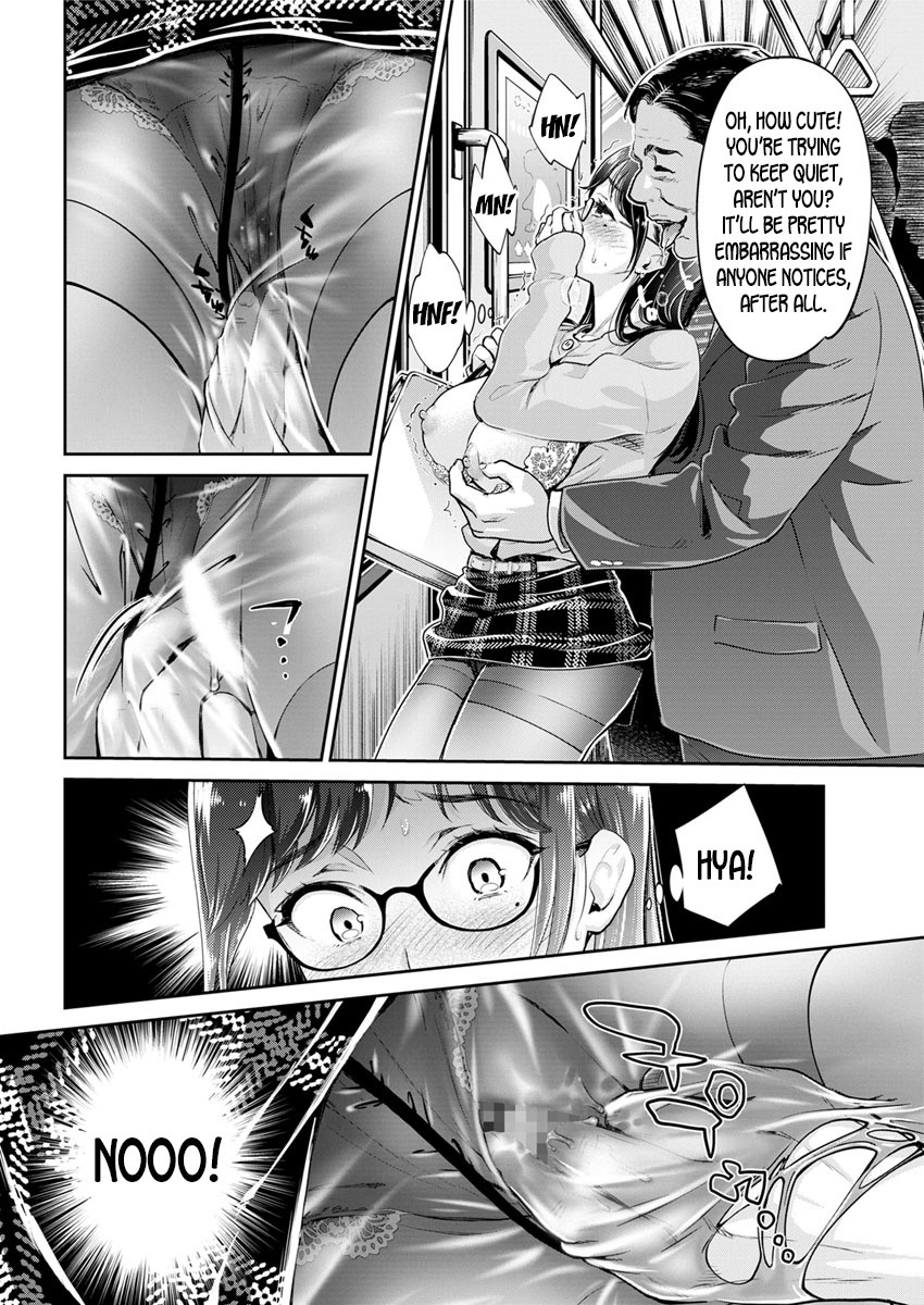 The Plain Glasses University Girl with Hidden Big Tits and her Encounter in a Certain Packed Train page 6