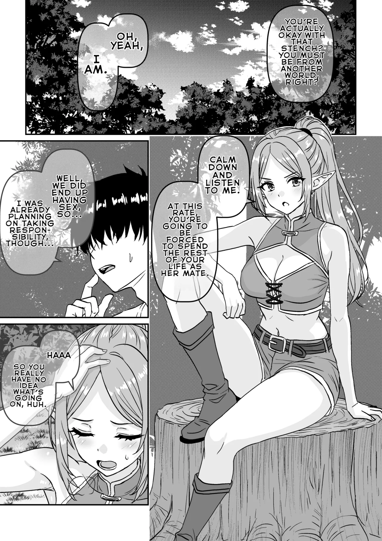 The Result of Being Summoned by a Desperate, Unmarried Mature Elf on the Verge of Menopause page 20