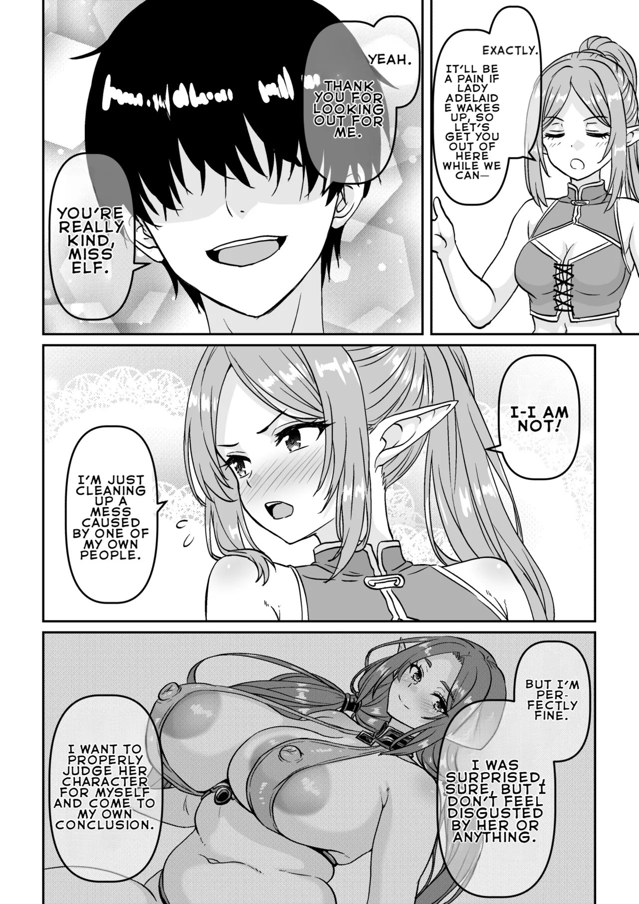 The Result of Being Summoned by a Desperate, Unmarried Mature Elf on the Verge of Menopause page 23