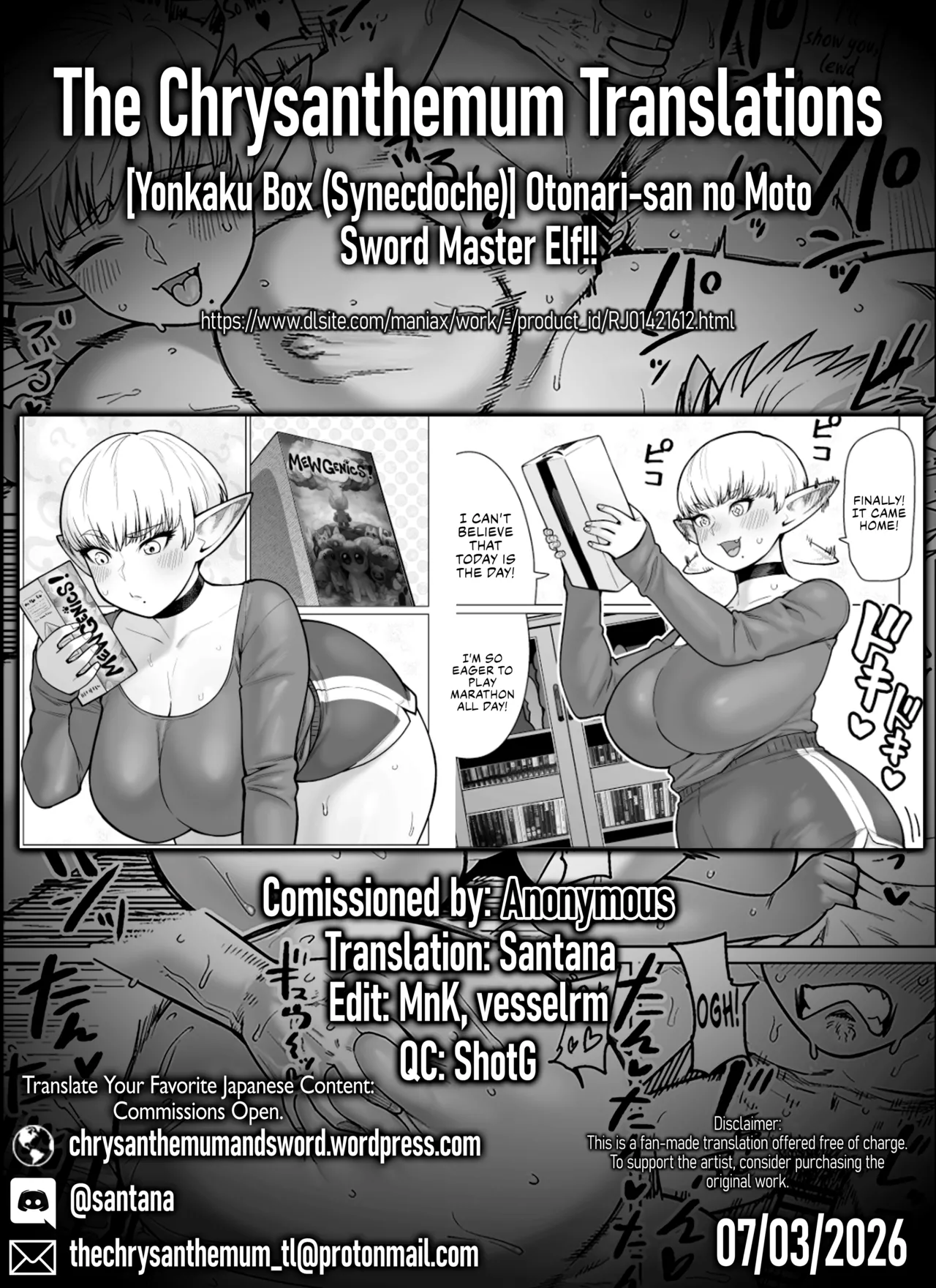 The Retired Elf Swordmaster Who Lives Next Door!! page 57