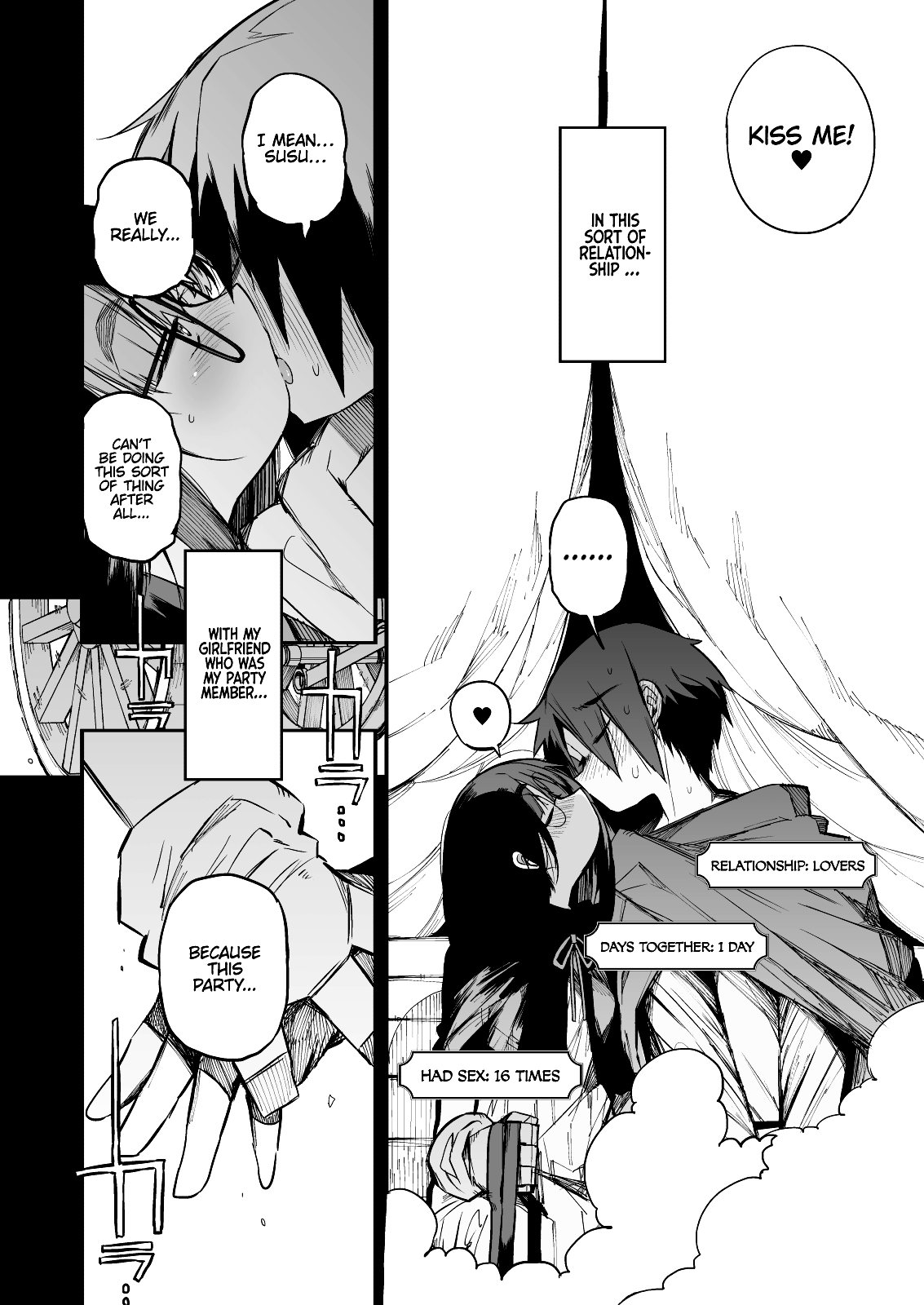 The S-Rank Pervert Status of the Unfit Homely Girl in the Hero Party With a Ban on Love page 8
