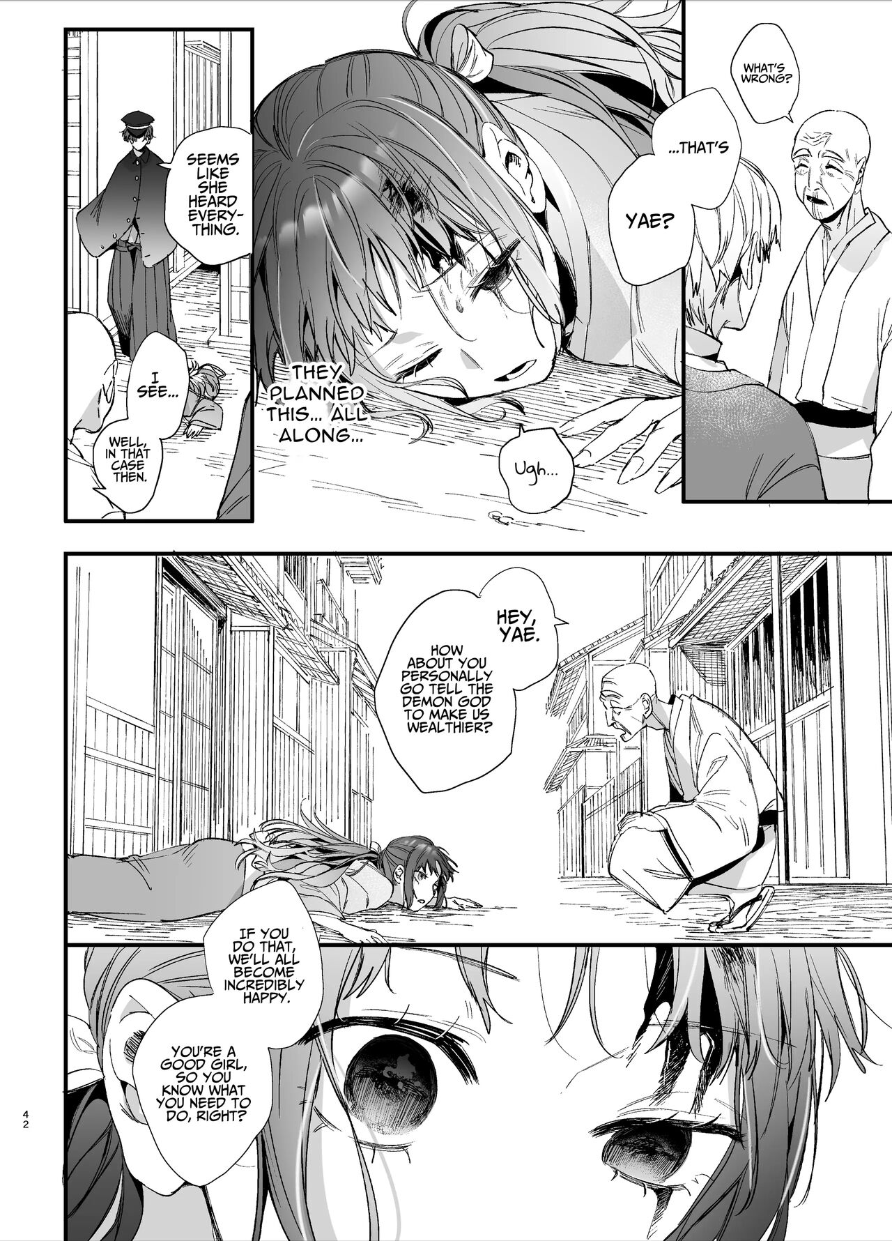 The Sacrificial Maiden Corrupted by Coupling With an Oni page 43