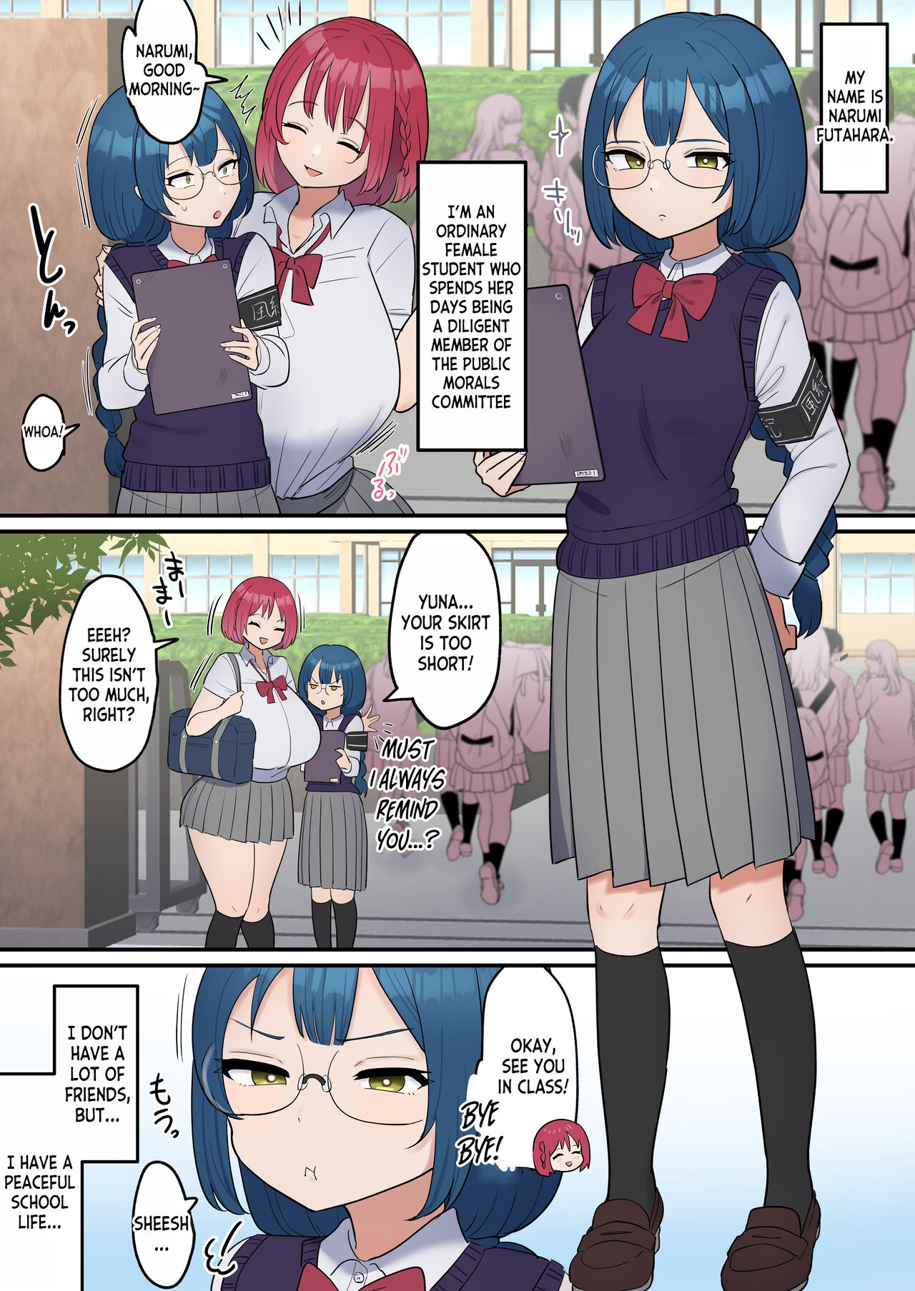 The Serious girl Suddenly Grows a Dick and Fucks Her Friend page 2