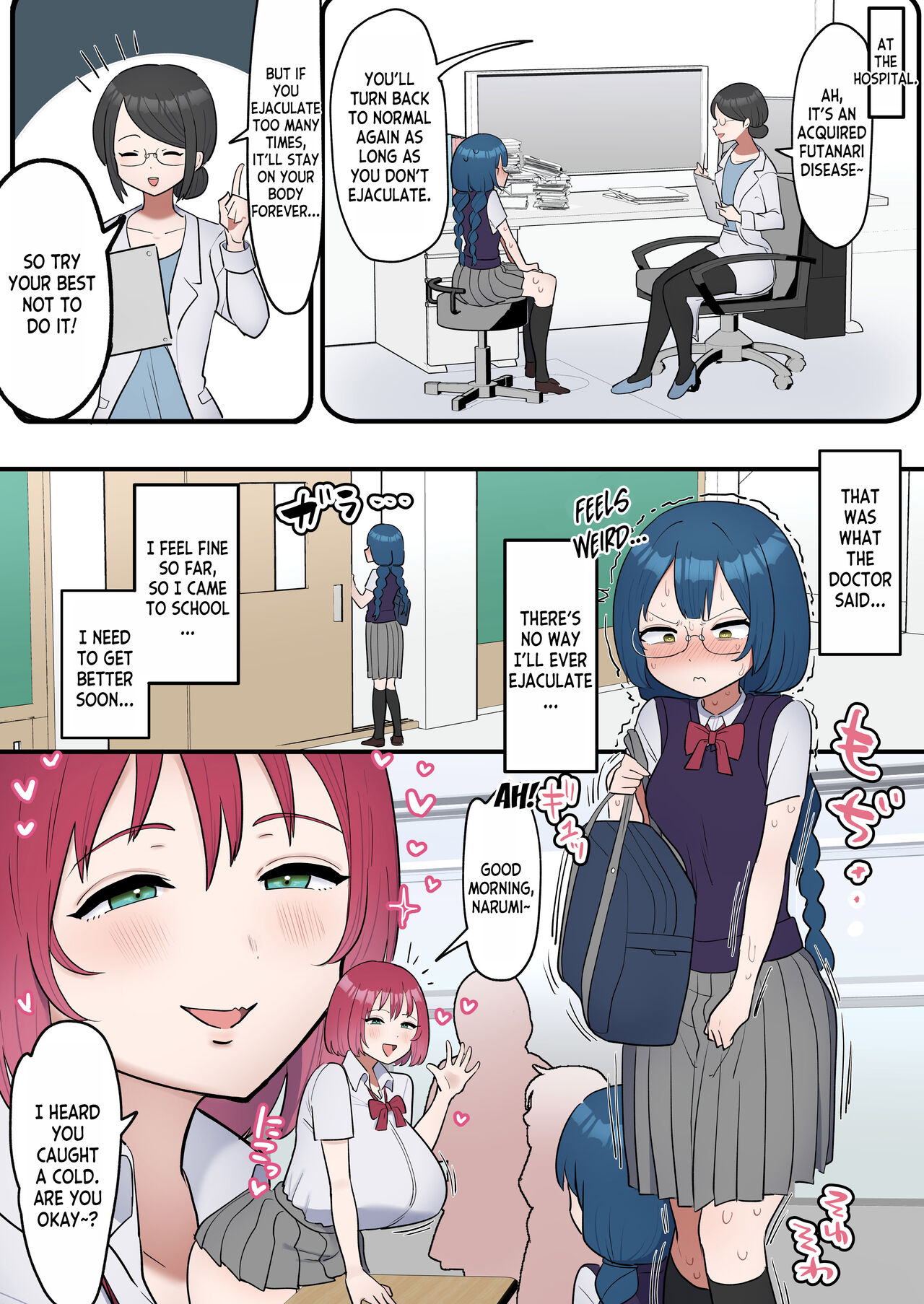 The Serious girl Suddenly Grows a Dick and Fucks Her Friend page 4