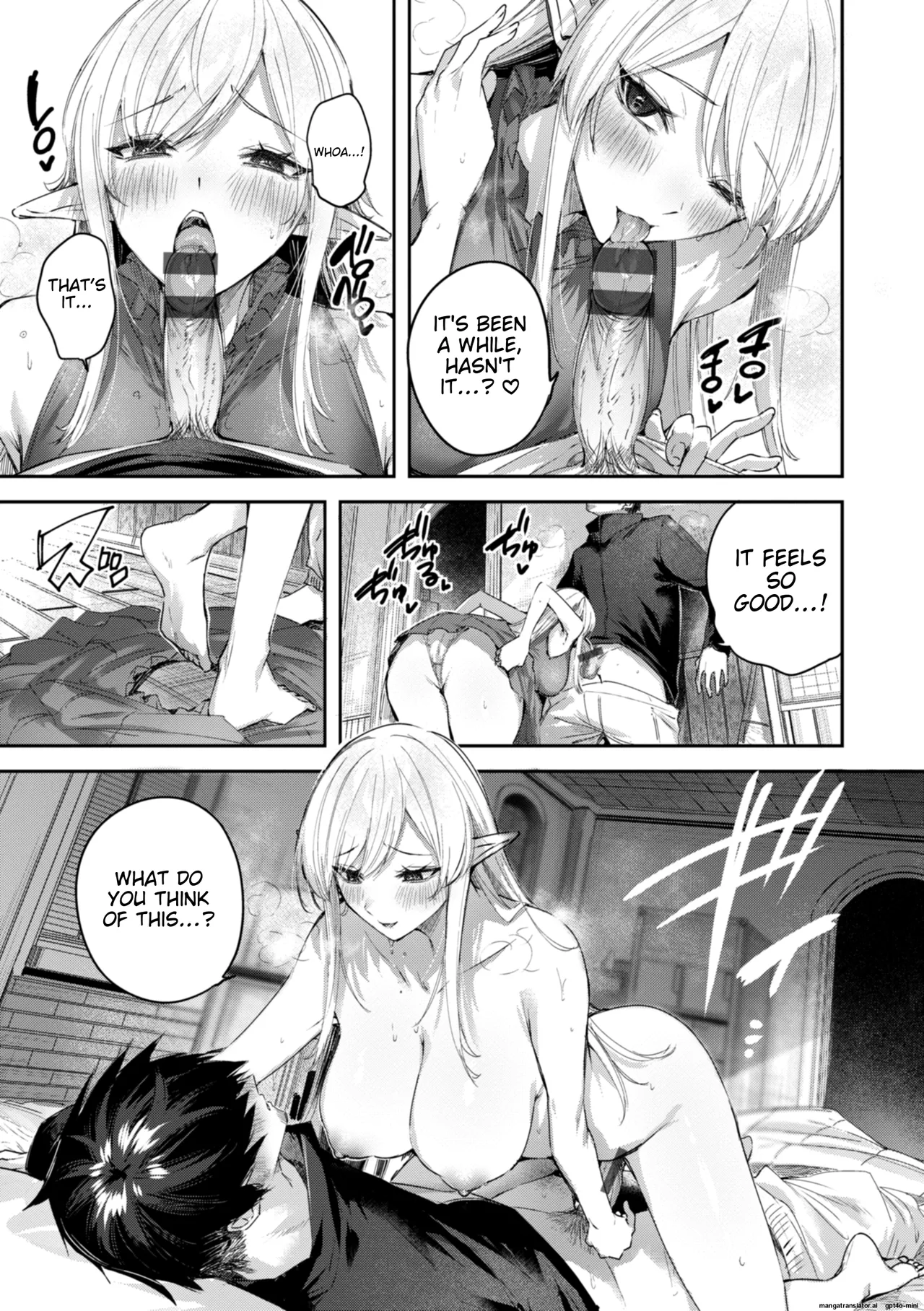 The Single Hunter Meets Girl in The Elven Forest page 138