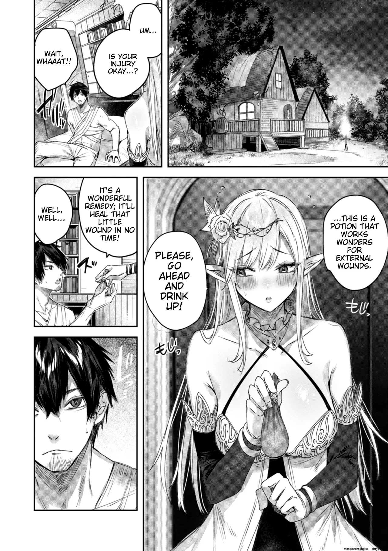 The Single Hunter Meets Girl in The Elven Forest page 15