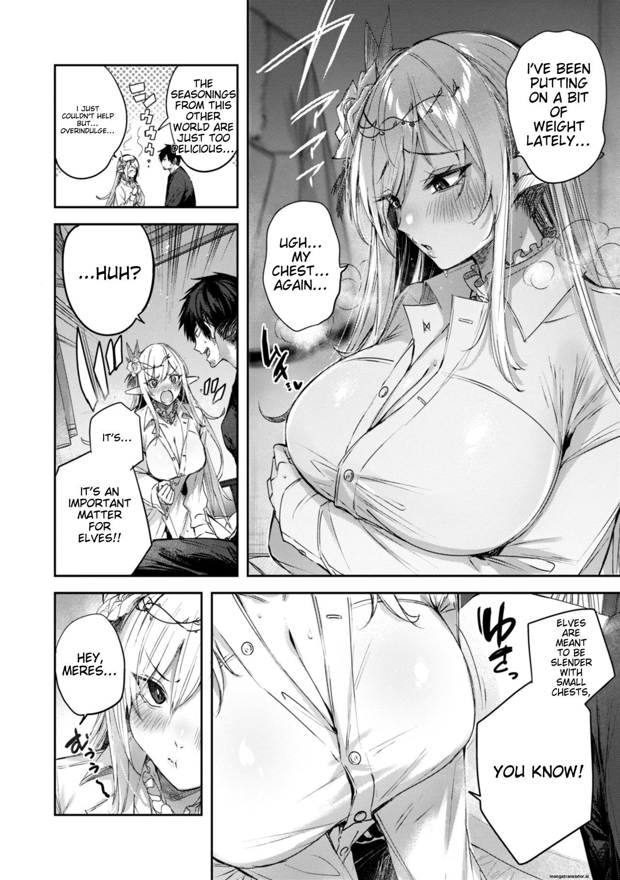 The Single Hunter Meets Girl in The Elven Forest page 59
