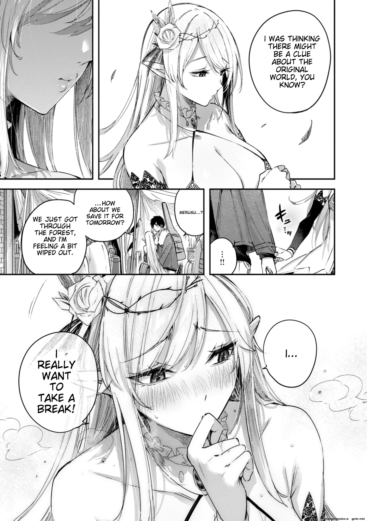 The Single Hunter Meets Girl in The Elven Forest page 82