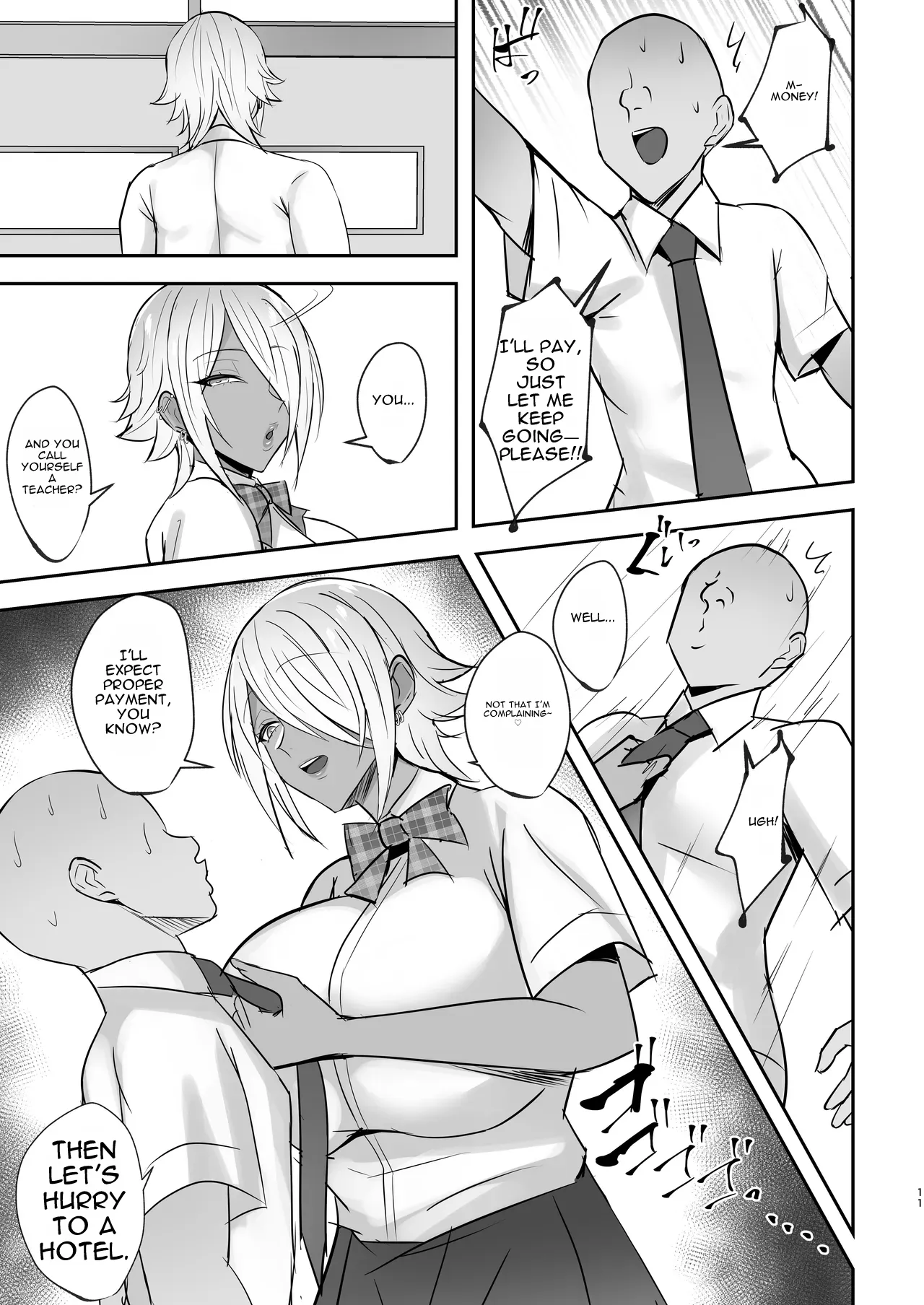 The Slutty Face of the Cool, Tall, Handsome, Silver-Haired, Busty Black Gyaru page 46
