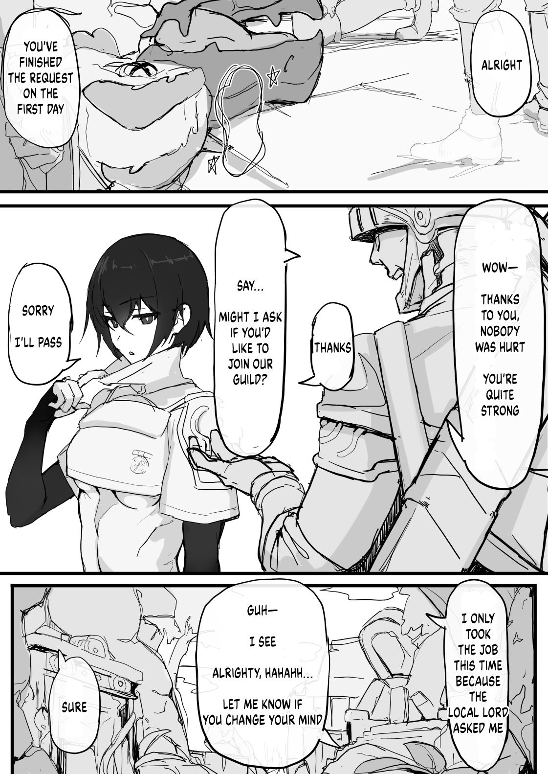 The Stoic Dark-Haired Swordswoman's Hobby page 2