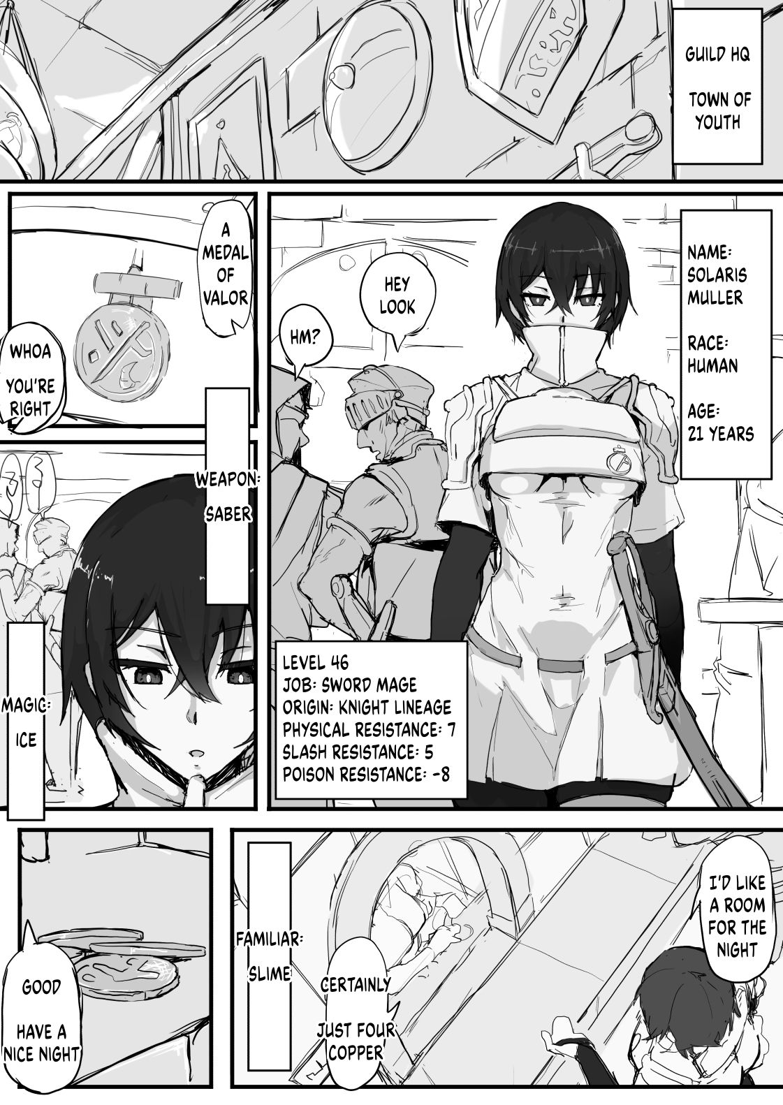 The Stoic Dark-Haired Swordswoman's Hobby page 3