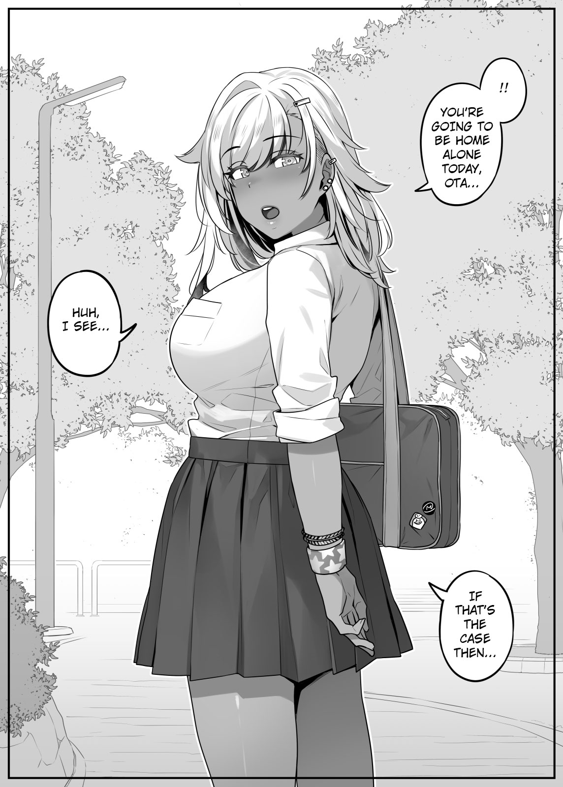 The story of a brown gal who loves otaku-kun page 9