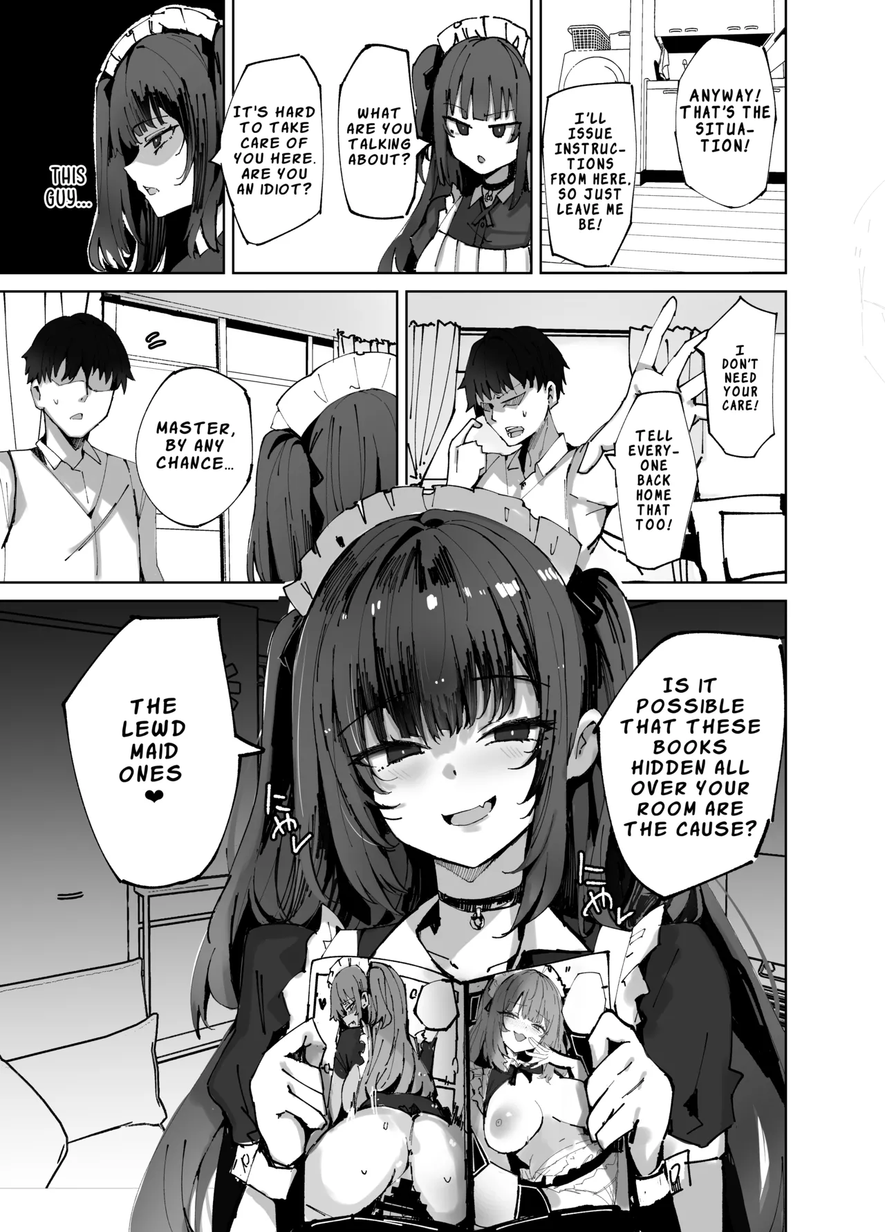 The Story of a Cheeky Maid Finding the Erotic Book I Hid, Mocking Me, and Then Having Sex Anyway page 8