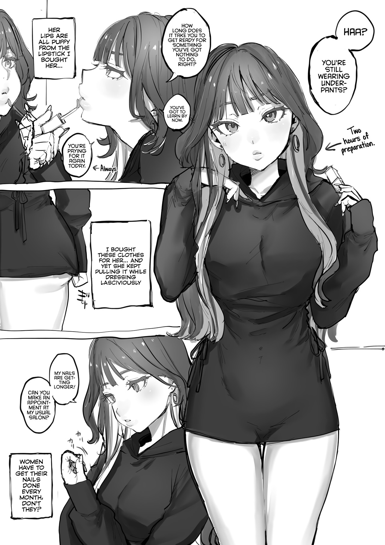 The Story of a Domineering Neet Feeding His Girlfriend page 1