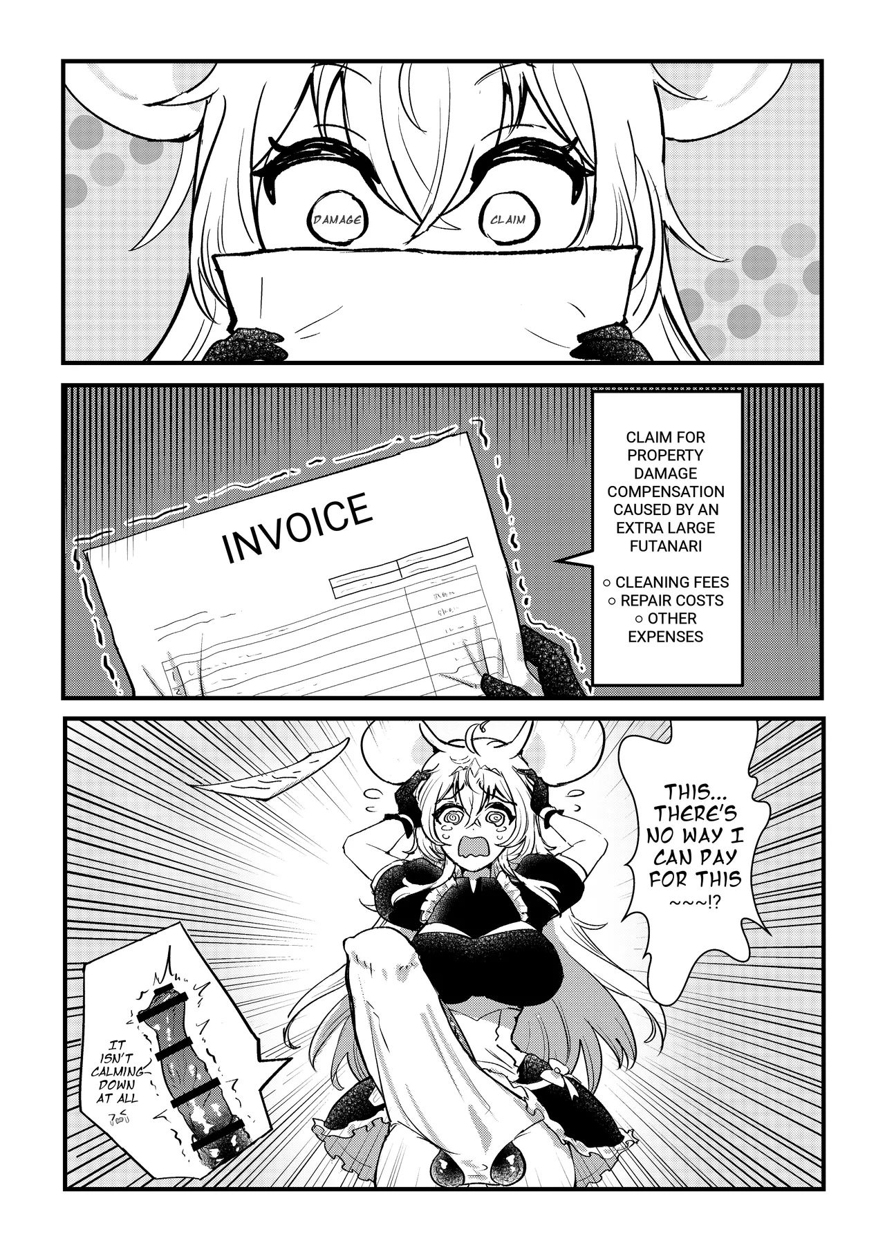 The story of a futanari girl with a horse cock hooked on masturbating with a breeding dummy & The story of a futanari girl with a horse cock mounting a futanari nurse page 16