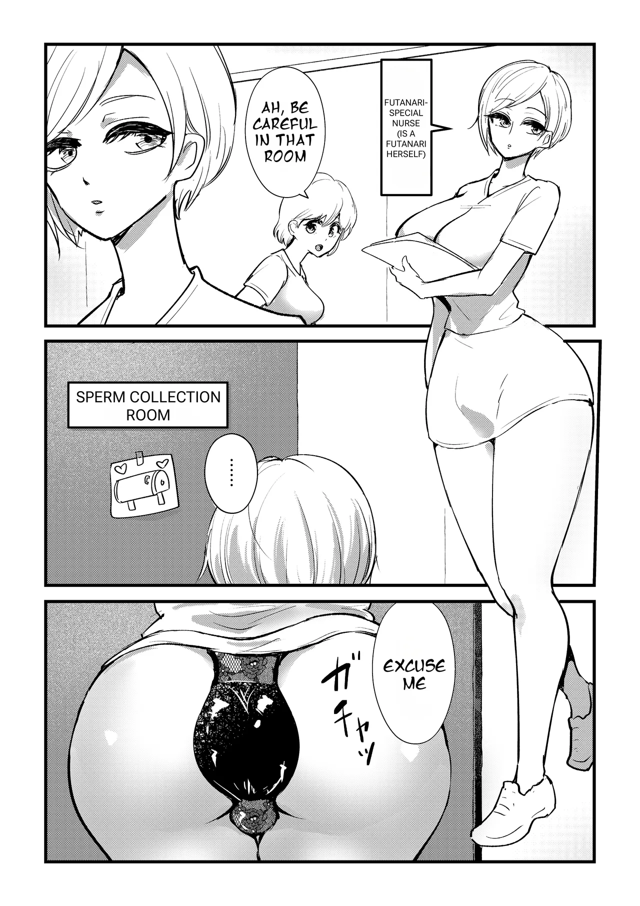 The story of a futanari girl with a horse cock hooked on masturbating with a breeding dummy & The story of a futanari girl with a horse cock mounting a futanari nurse page 9