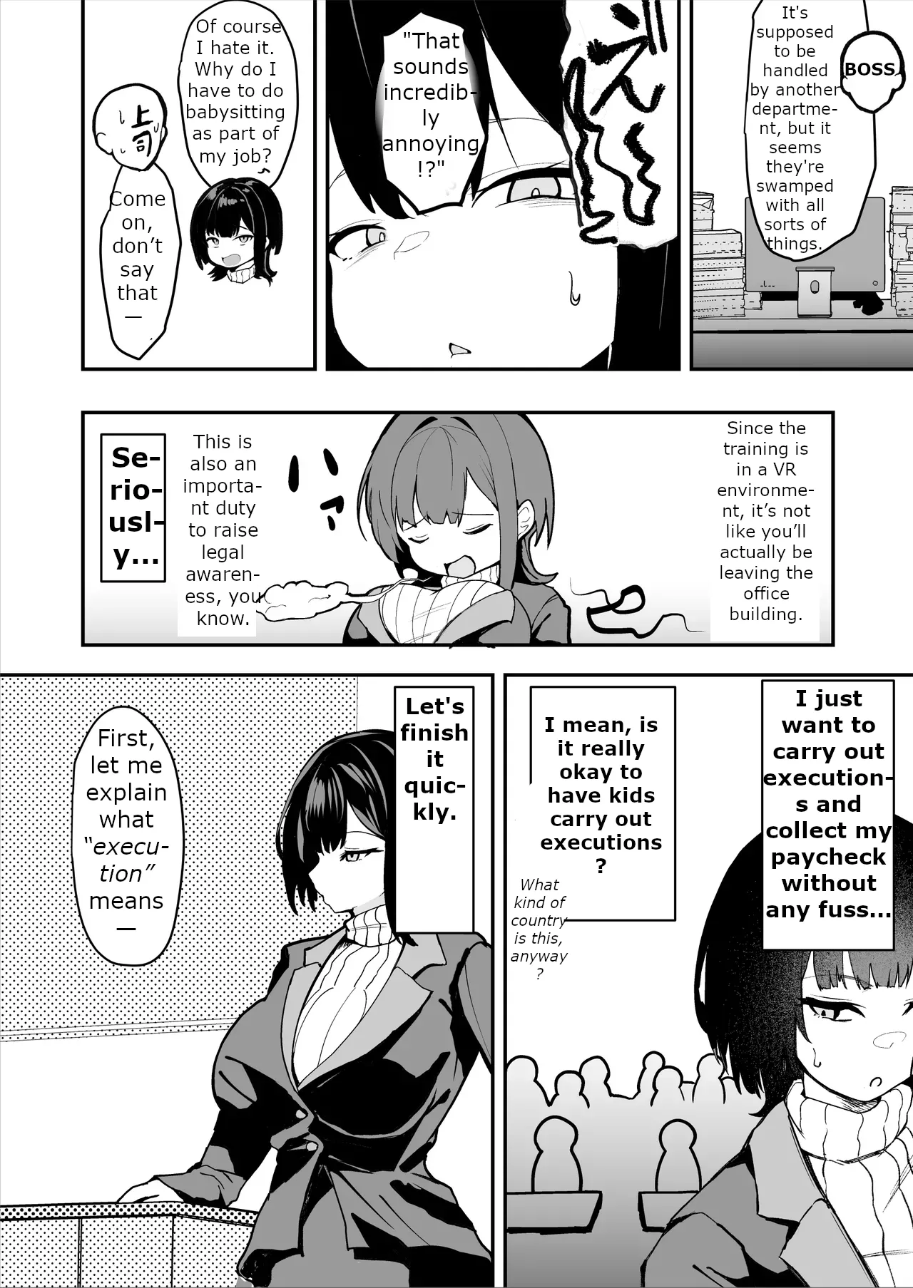 The Story of a Gloomy Execution Officer Who Accidentally Sensation-Blocks Her Own Pussy page 4