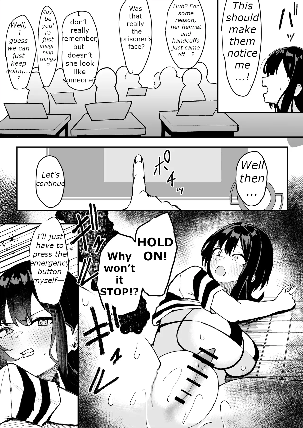 The Story of a Gloomy Execution Officer Who Accidentally Sensation-Blocks Her Own Pussy page 53