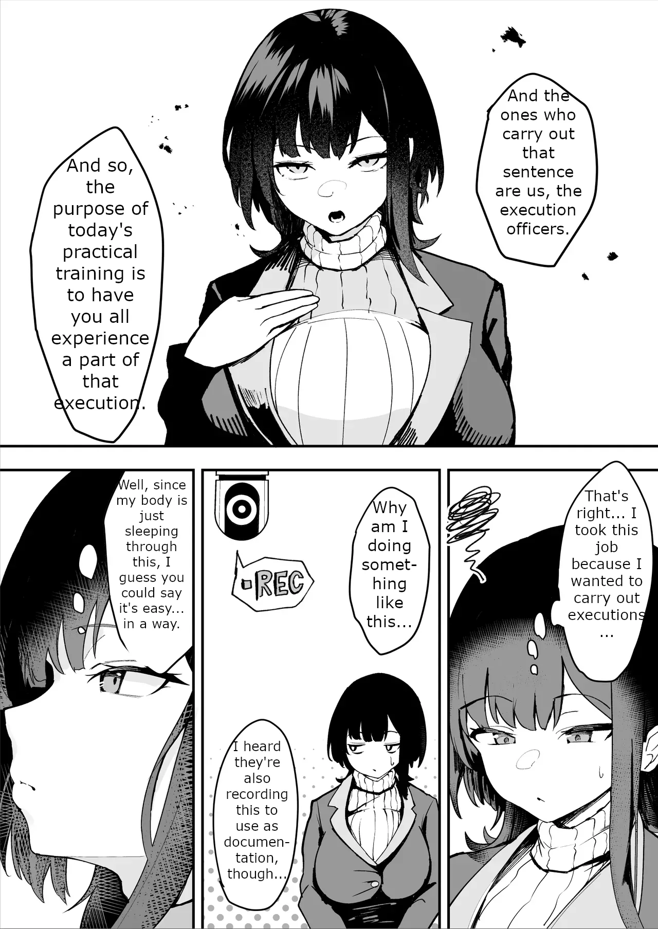 The Story of a Gloomy Execution Officer Who Accidentally Sensation-Blocks Her Own Pussy page 6